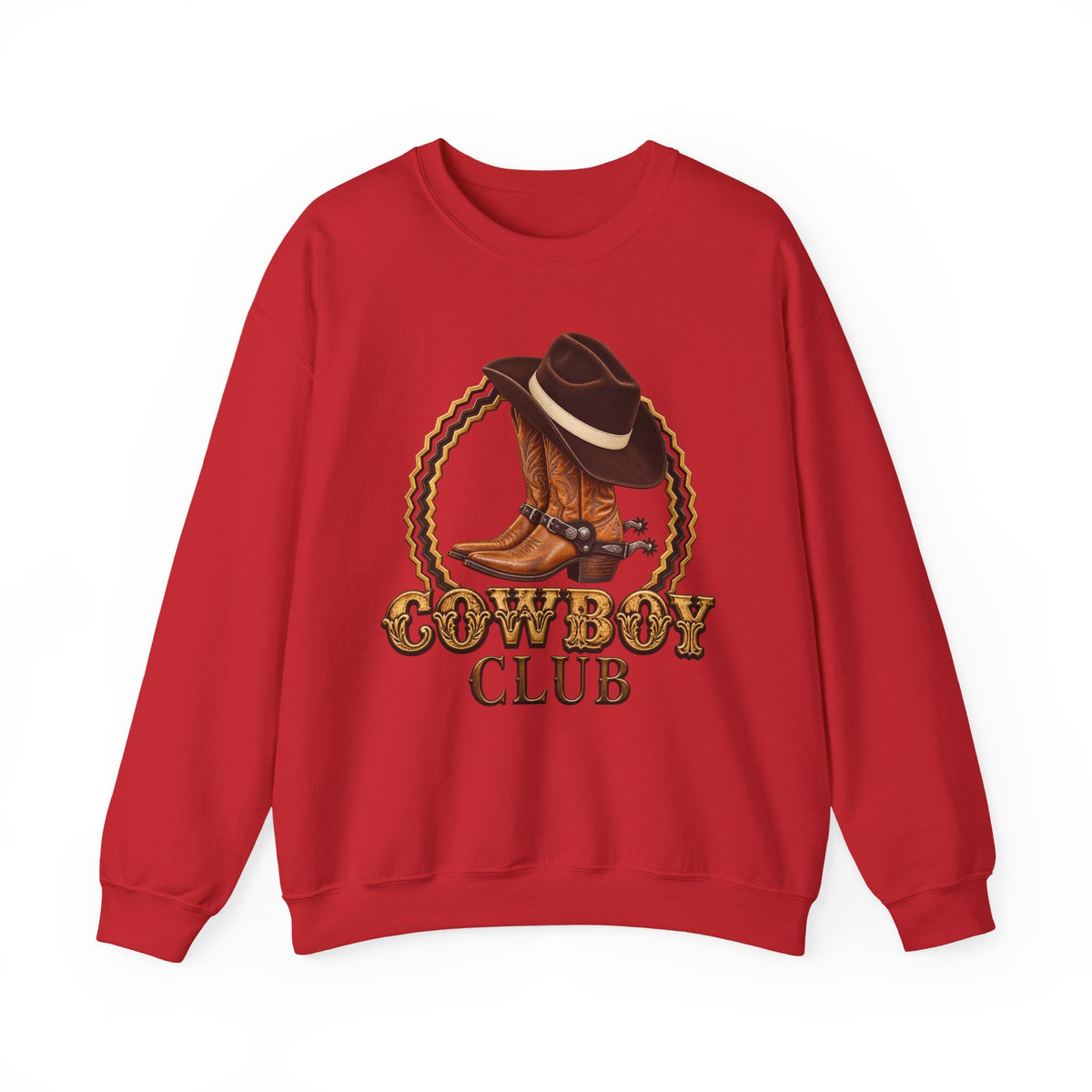 Crewneck Sweatshirt - Cowboys - Cowboy Club - Color - 3D Transparent