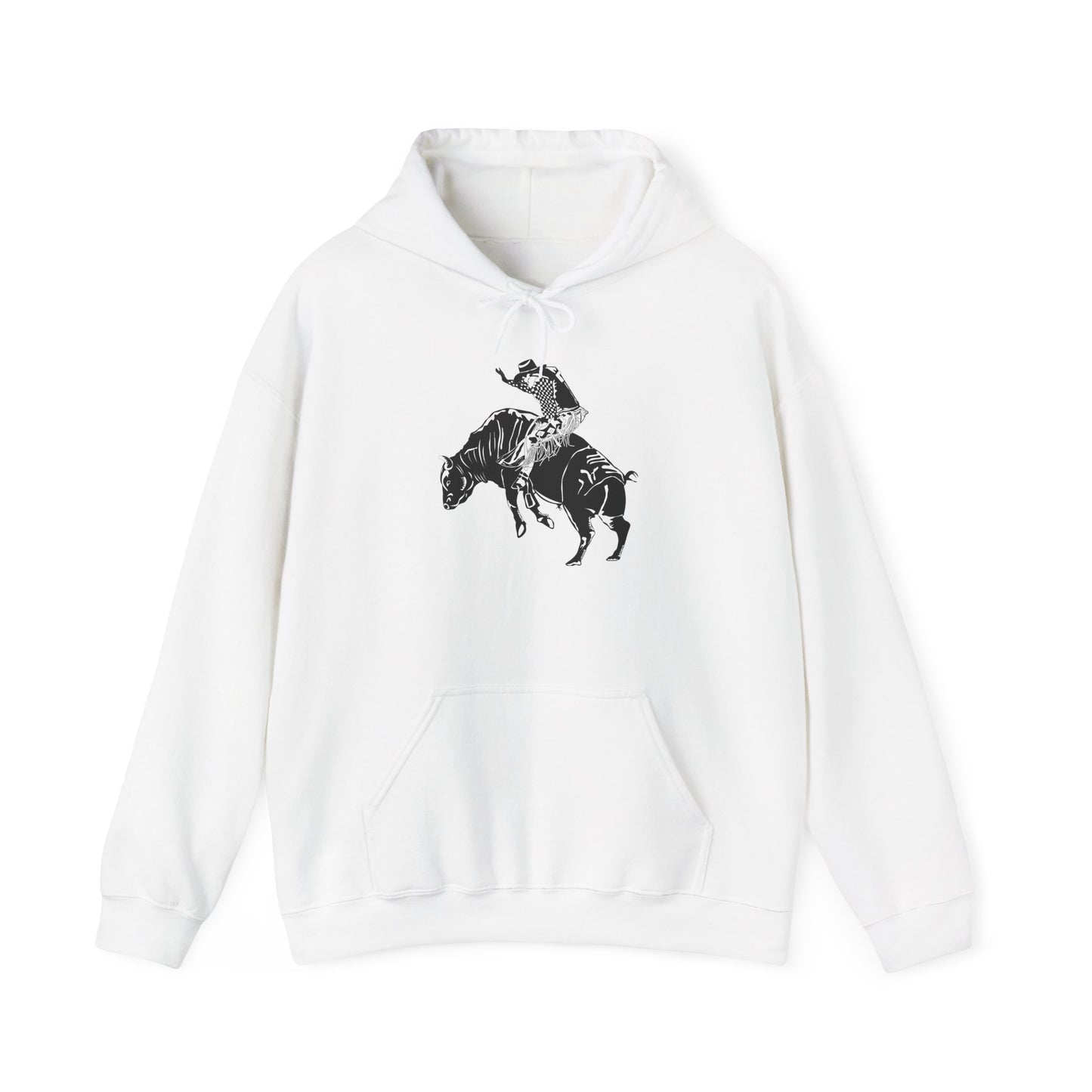 Unisex Hoodie - Cowboy - Bull Rider - BW