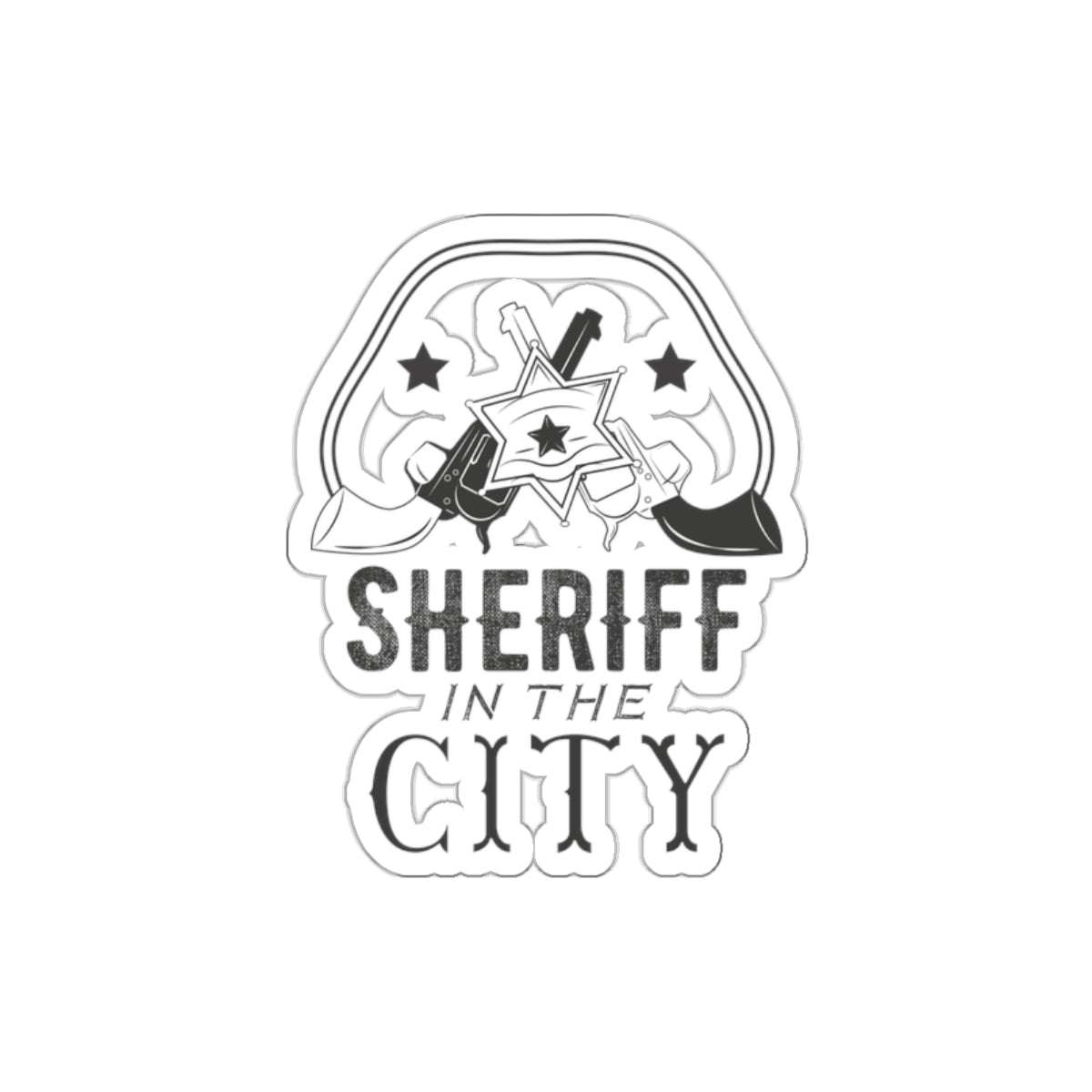 Die-cut stickers - Sheriff in the City