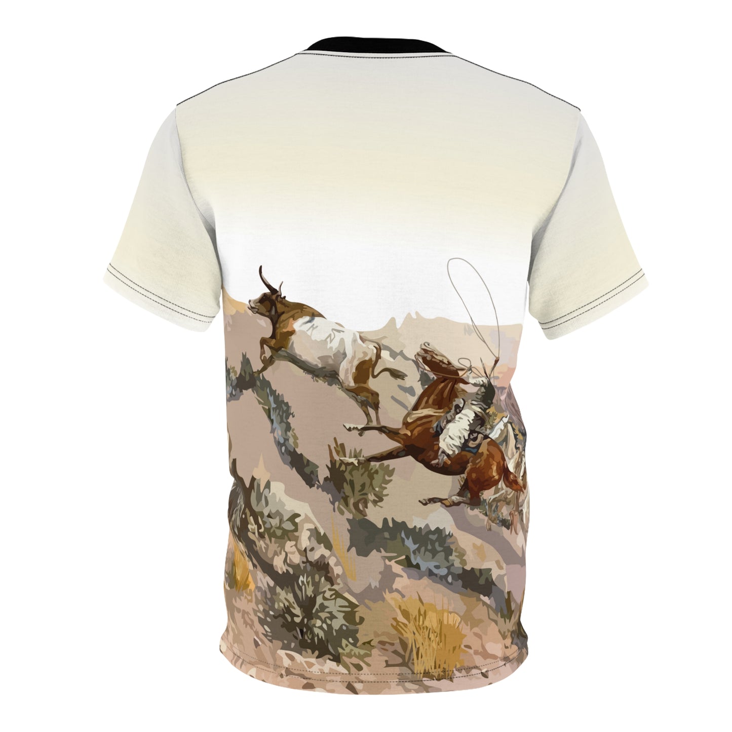 All Over Print (AOP) Cowboys Wrangling Unisex Tee