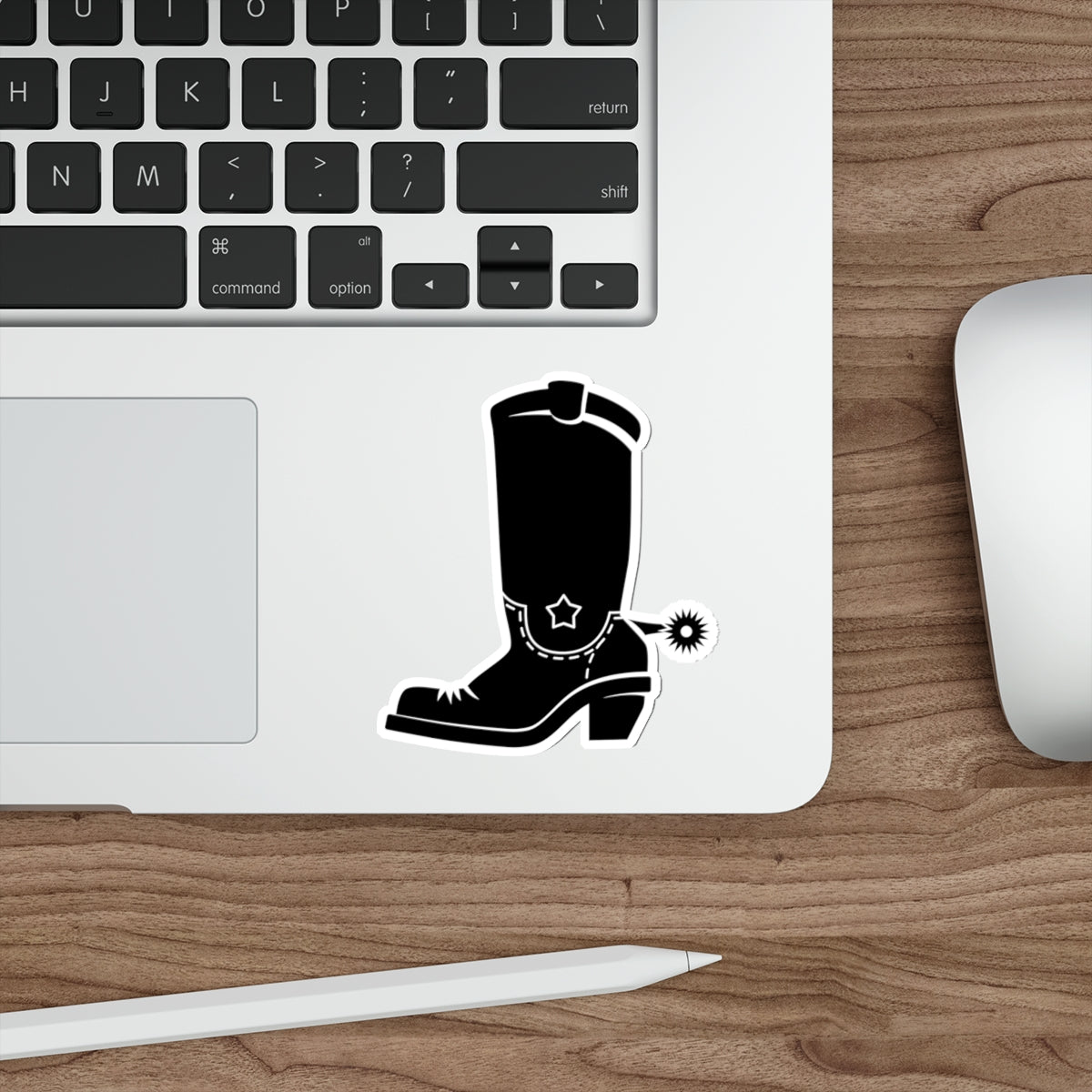 Die-cut stickers - Western Boot with Spur X 300