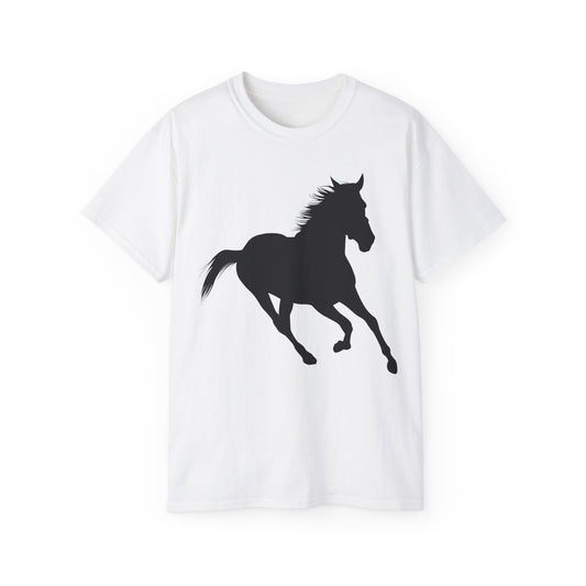 Unisex Ultra Cotton Tee - Wild Horse - Running Leaning Left X 300