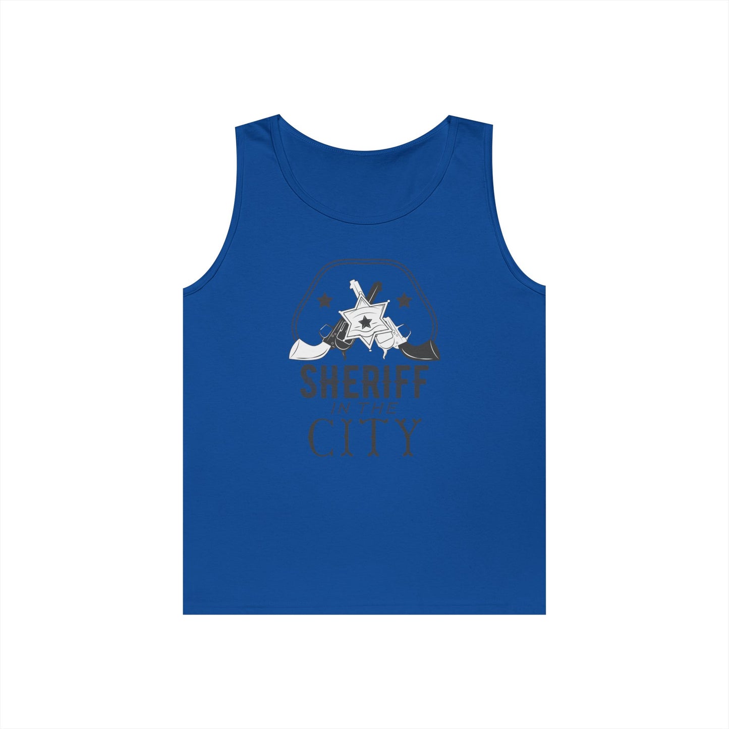 Unisex Heavy Cotton Tank Top - Sheriff in the City