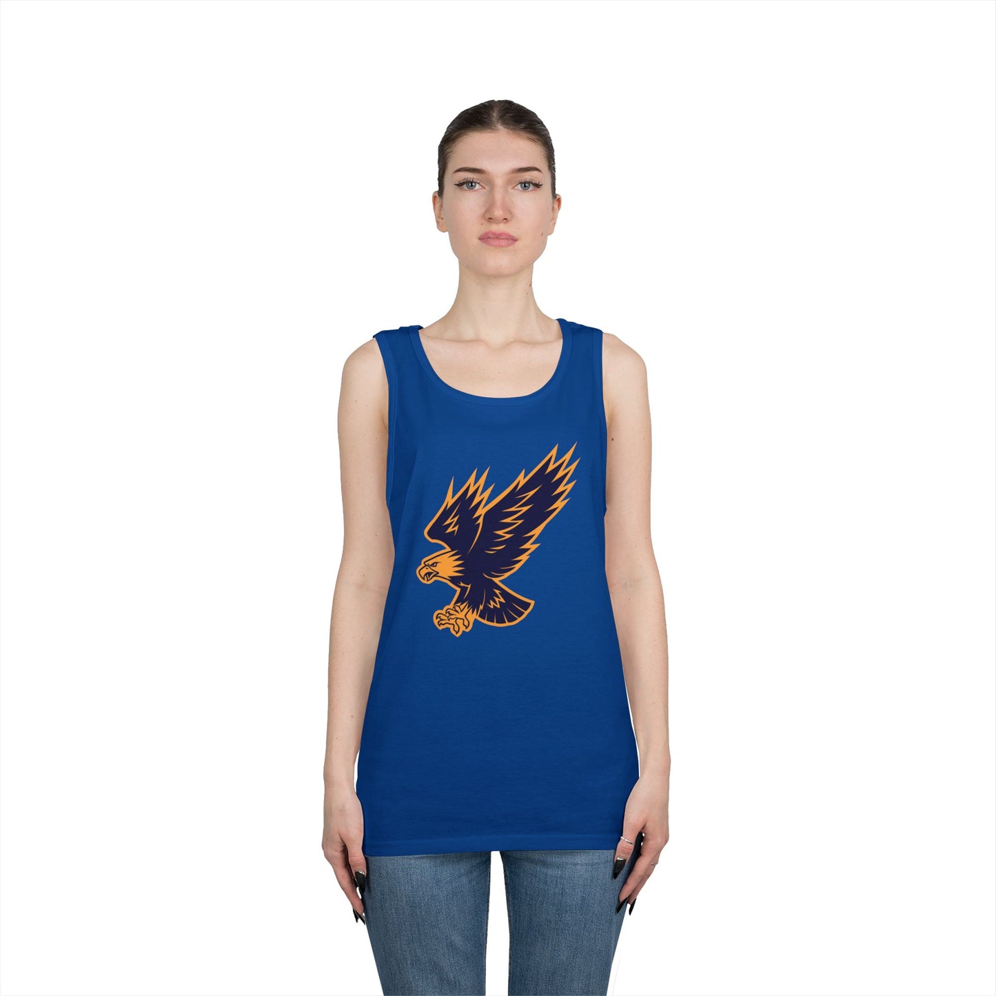 Unisex Heavy Cotton Tank Top - Attacking Eagle