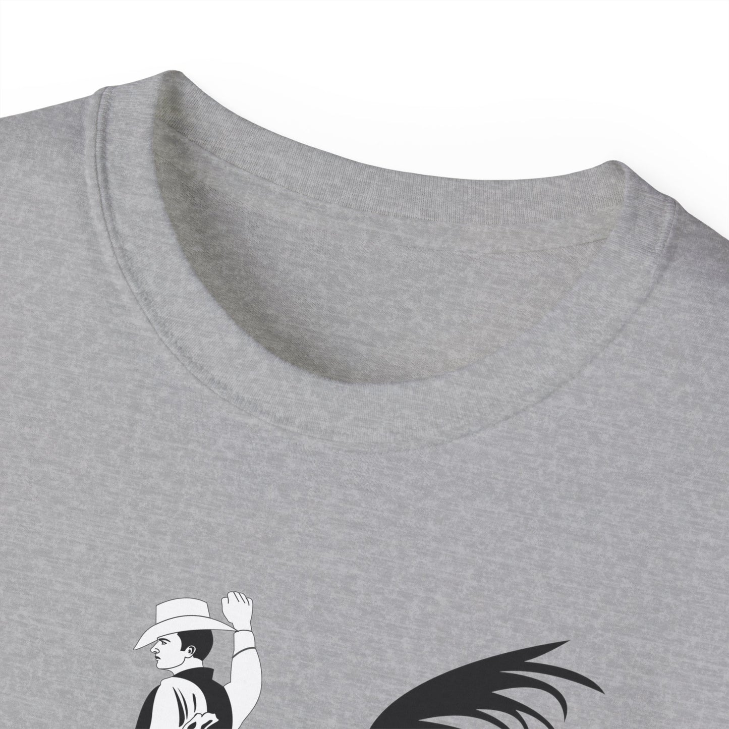 Unisex Ultra Cotton Tee - Cowboy - Bronco Buster - BW