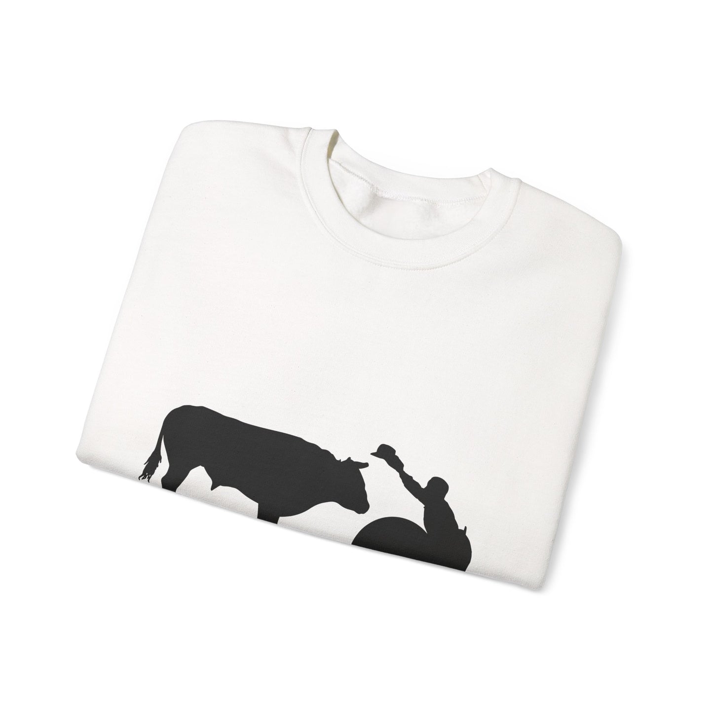 Crewneck Sweatshirt - Clown and Bull - Silhouette - V2