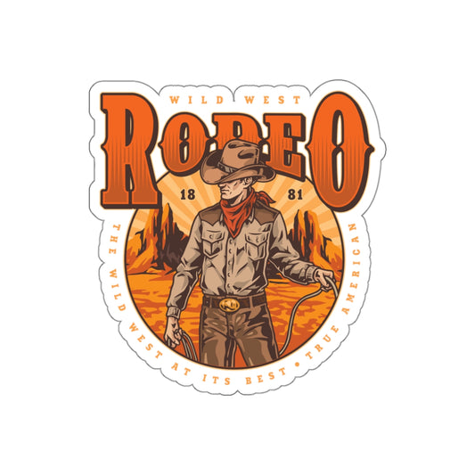 Die-cut stickers - Wild West Rodeo - True American - The Wild West At Its Best