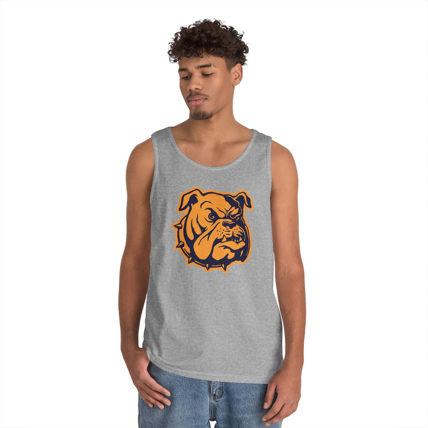 Unisex Heavy Cotton Tank Top - Bulldog Head