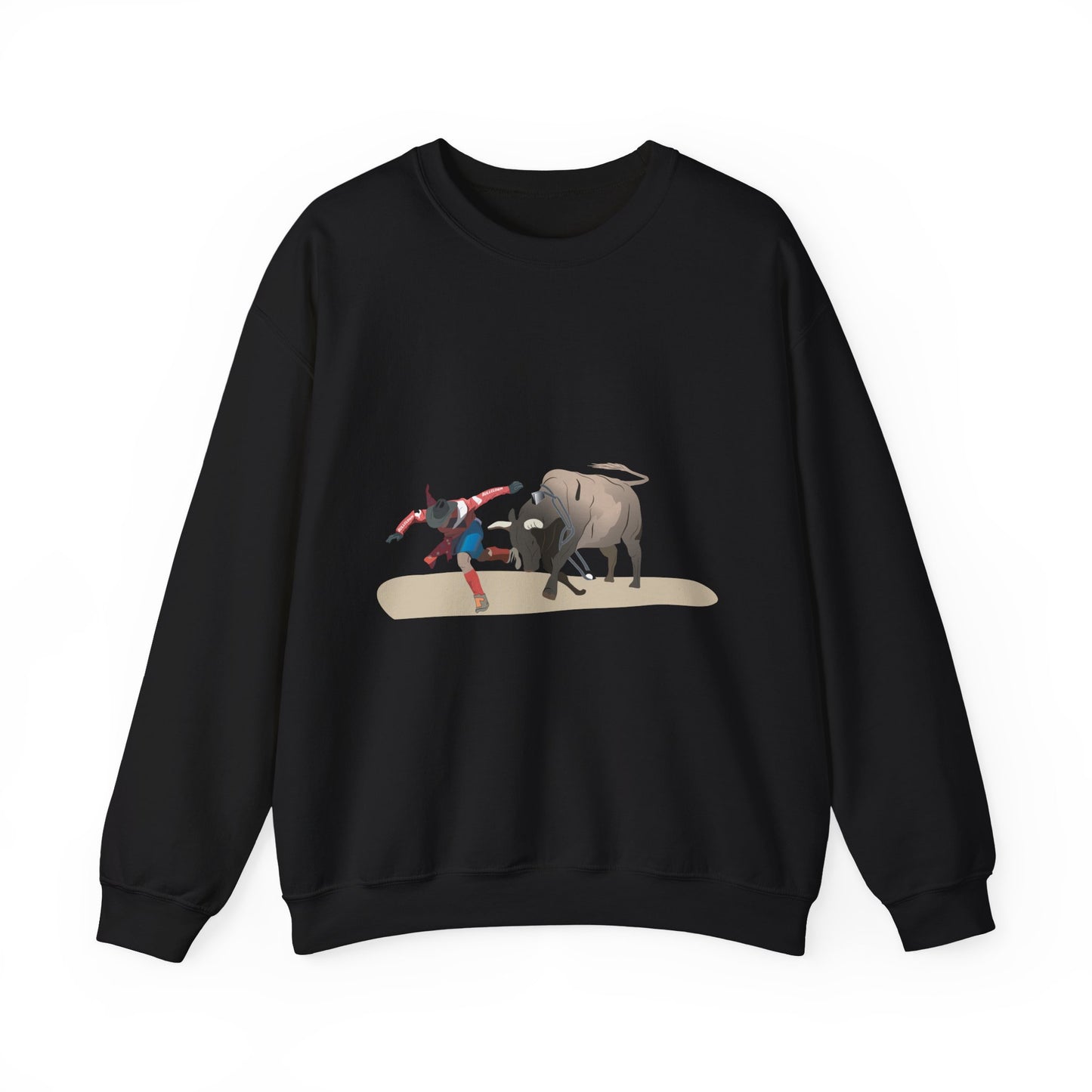 Crewneck Sweatshirt - Rodeo - Bull and Clown