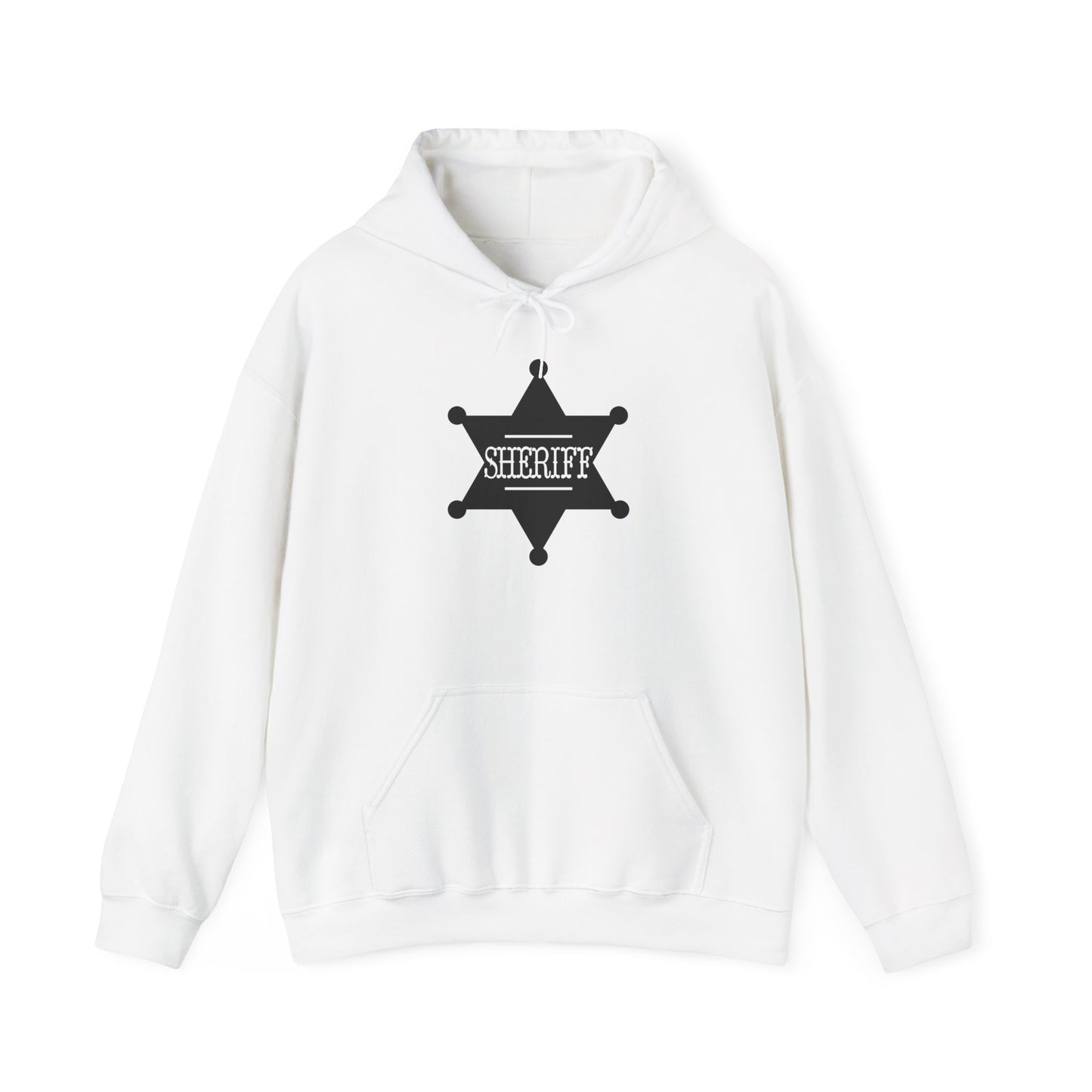 Unisex Hoodie - Sheriff Badge w Txt Sheriff X 300