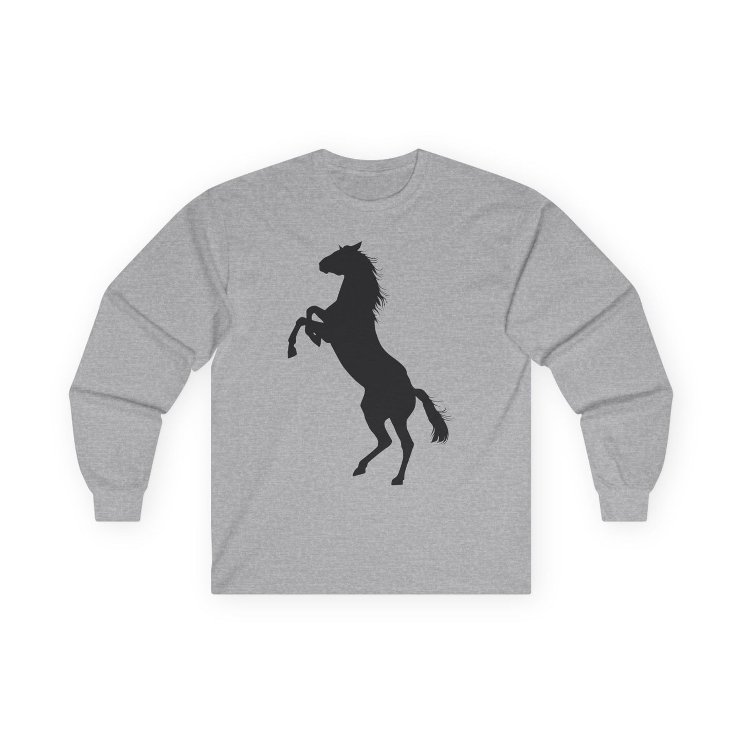 Unisex Ultra Cotton Long Sleeve Tee - Wild Horse - Standing 2 Feet X 300