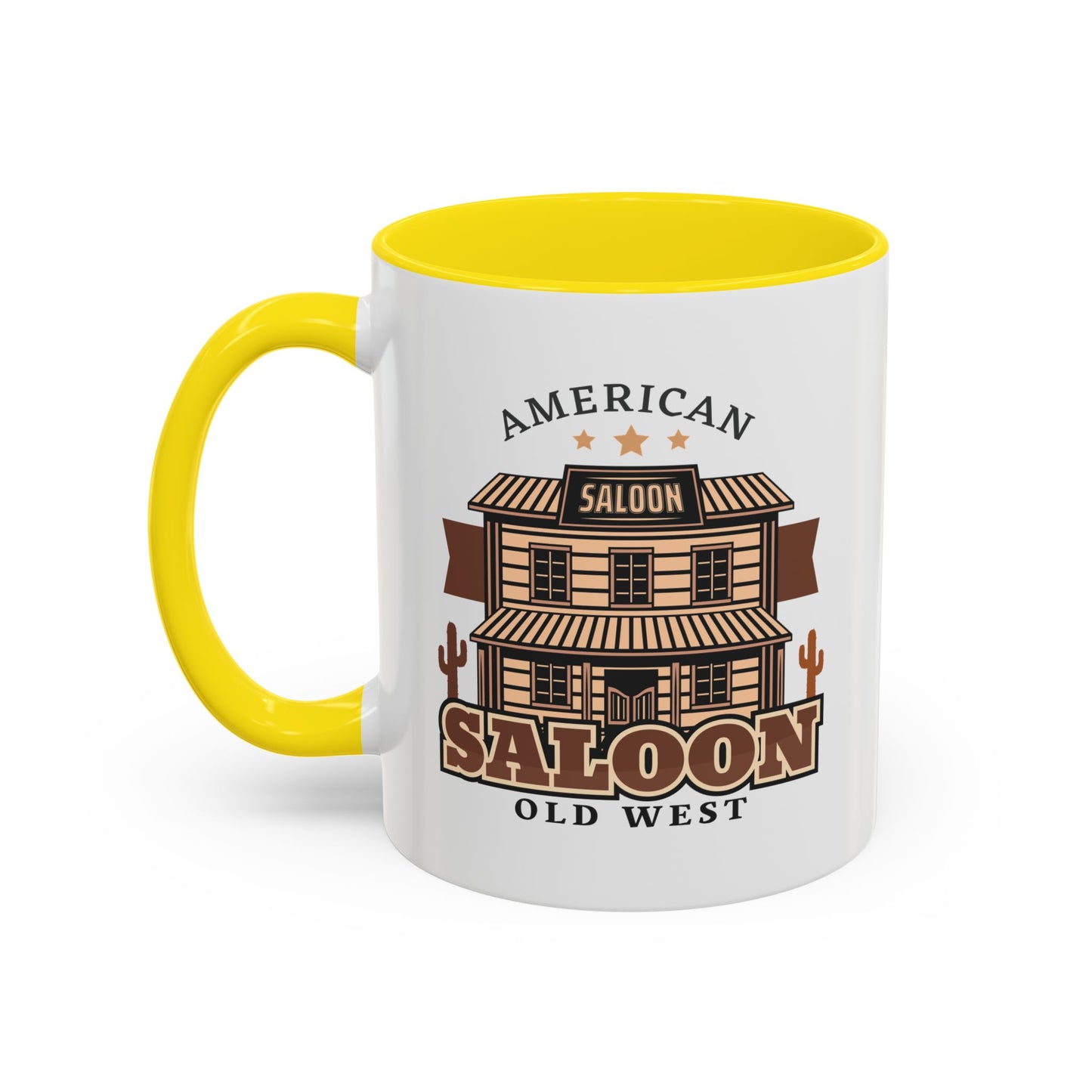 Accent Coffee Mug (11, 15oz) - American Cowboy - Saloon - Wild West