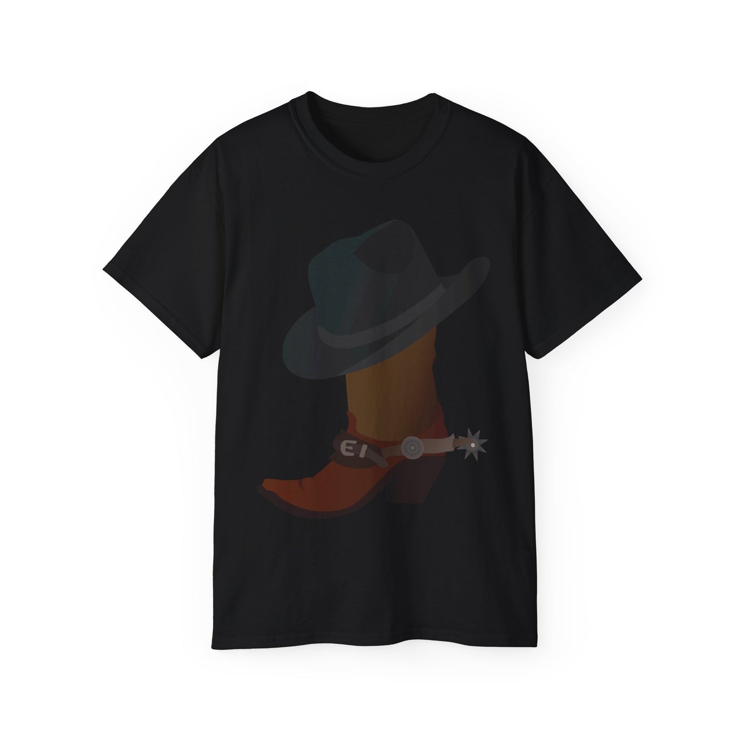 Unisex Ultra Cotton Tee - Rodeo - Boots and Hat and Spurs