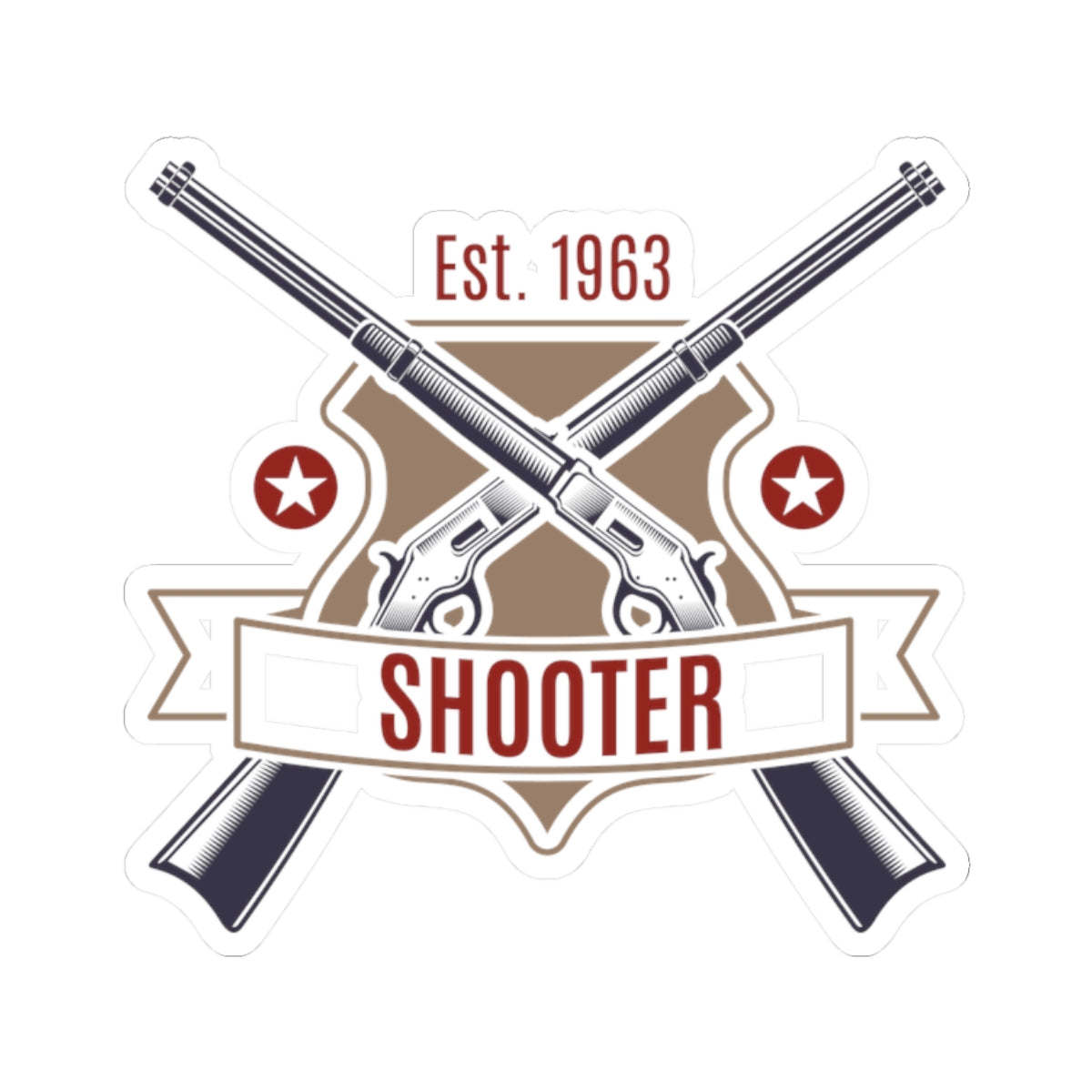 Kiss-Cut Stickers - Shooter - Revolver