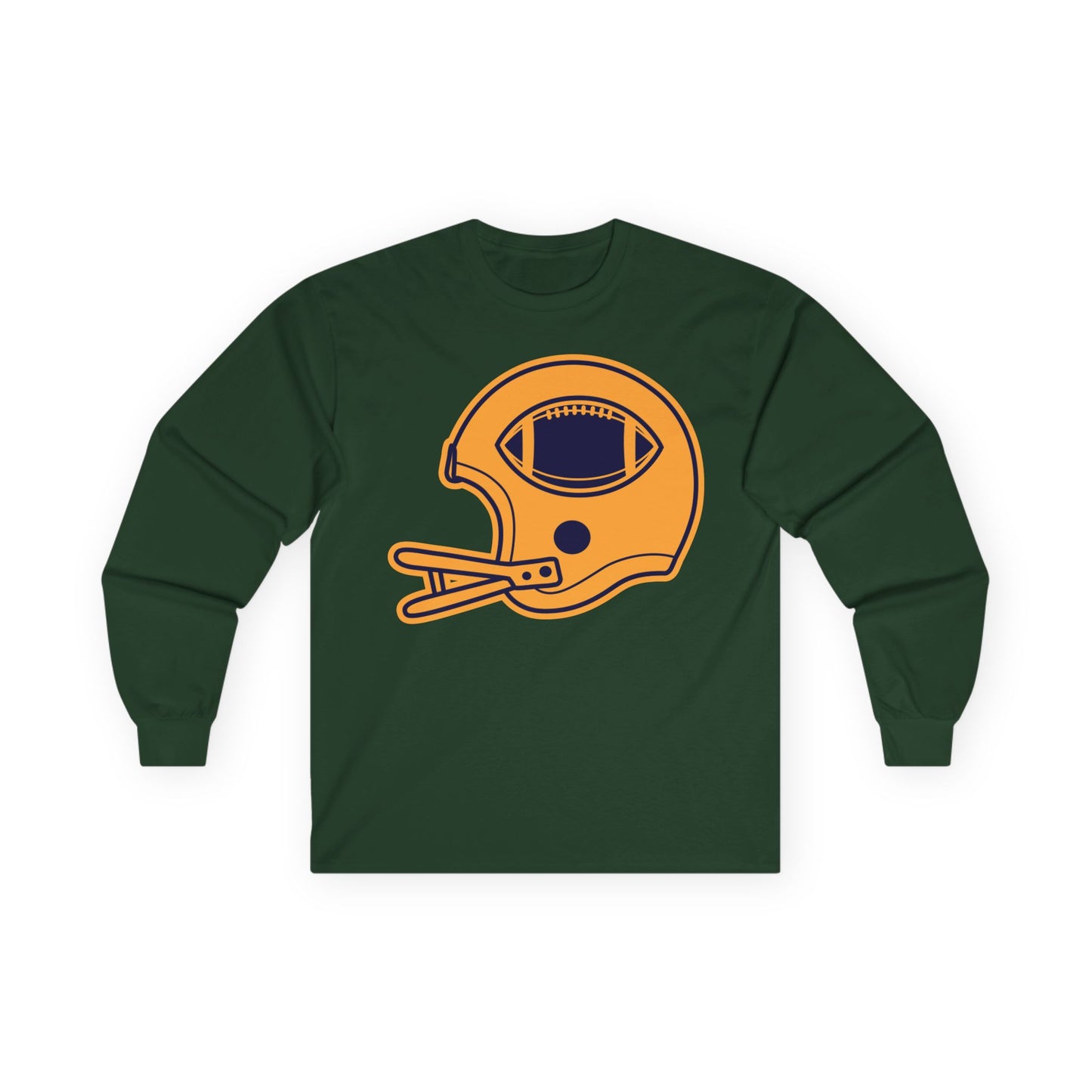Unisex Ultra Cotton Long Sleeve Tee - Football Helmet