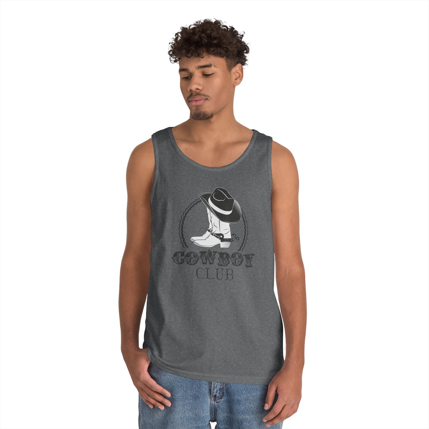 Unisex Heavy Cotton Tank Top - Cowboy Club