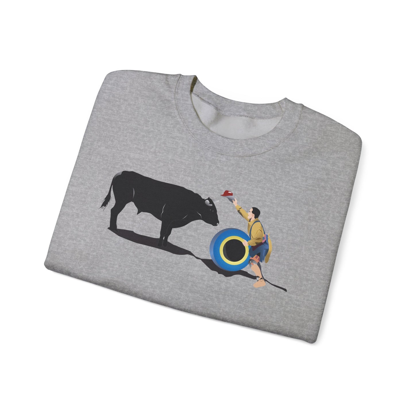 Crewneck Sweatshirt - Clown and Bull