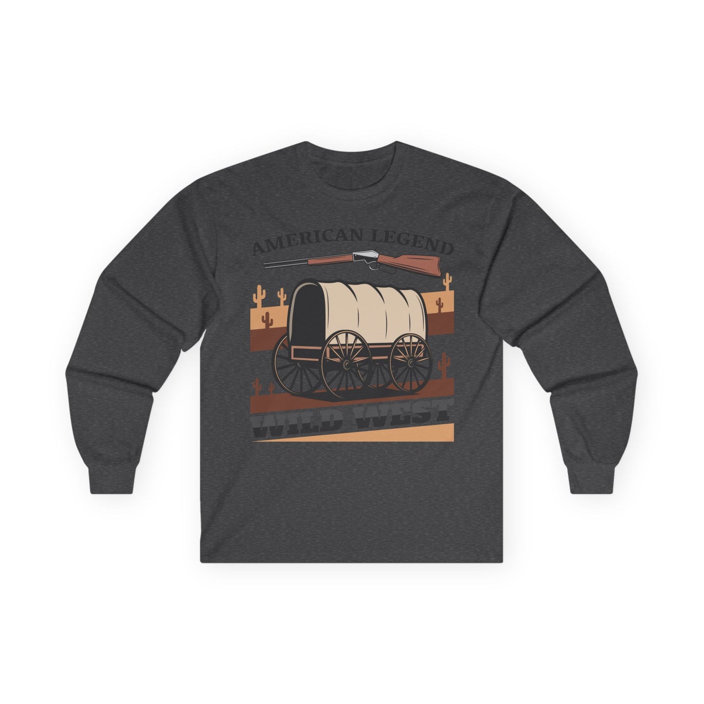 Unisex Ultra Cotton Long Sleeve Tee - American Legend - Wild West