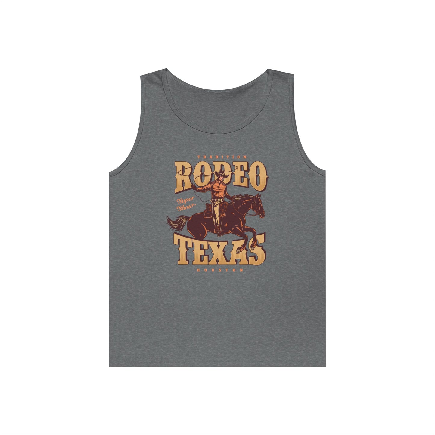Unisex Heavy Cotton Tank Top - Tradition Rodeo Super Show - Houston, Texas