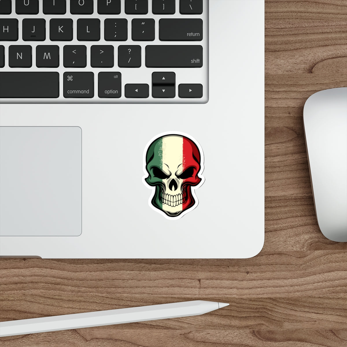 Die-cut stickers - Red White Green Skull