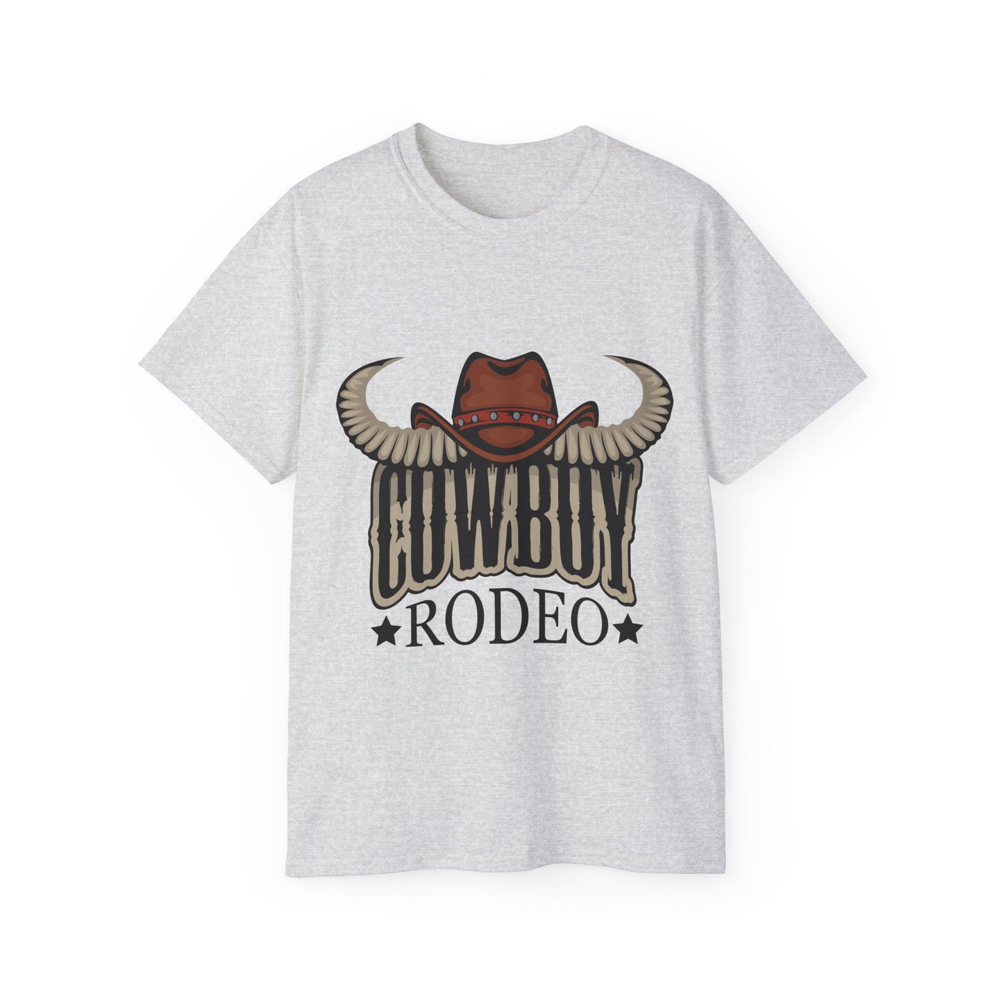 Unisex Ultra Cotton Tee - Cowboy Rodeo - Horn