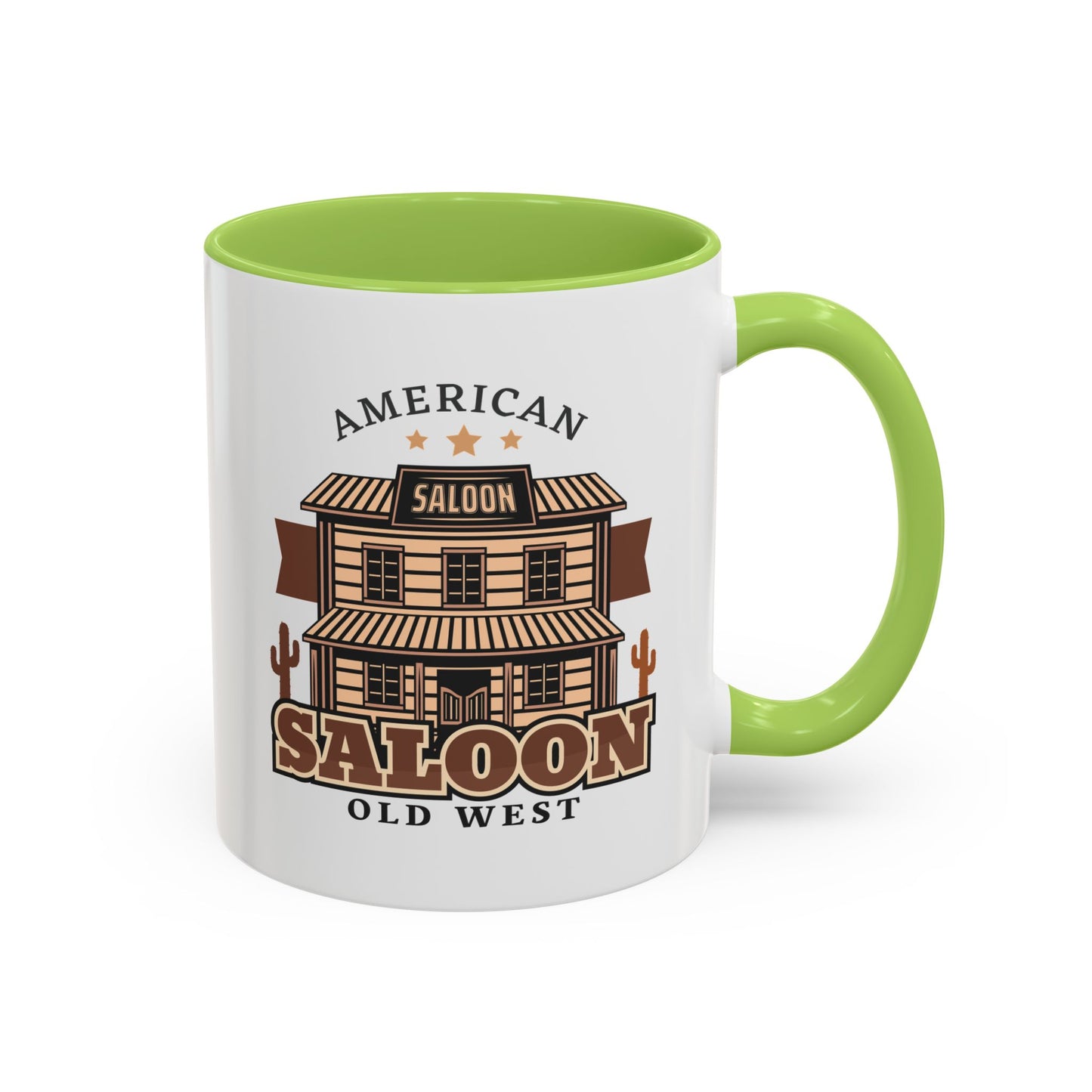 Accent Coffee Mug (11, 15oz) - American Cowboy - Saloon - Wild West