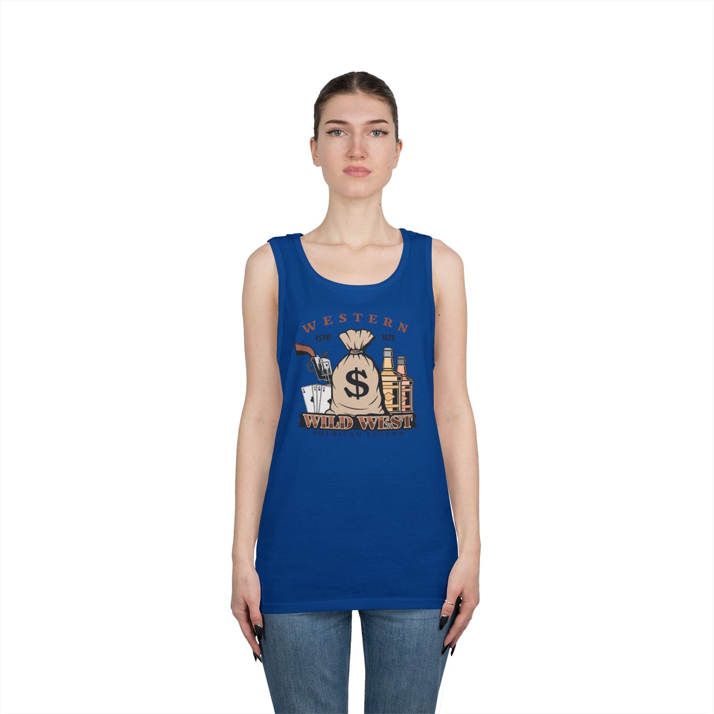 Unisex Heavy Cotton Tank Top - Western - Wild West - American Legend