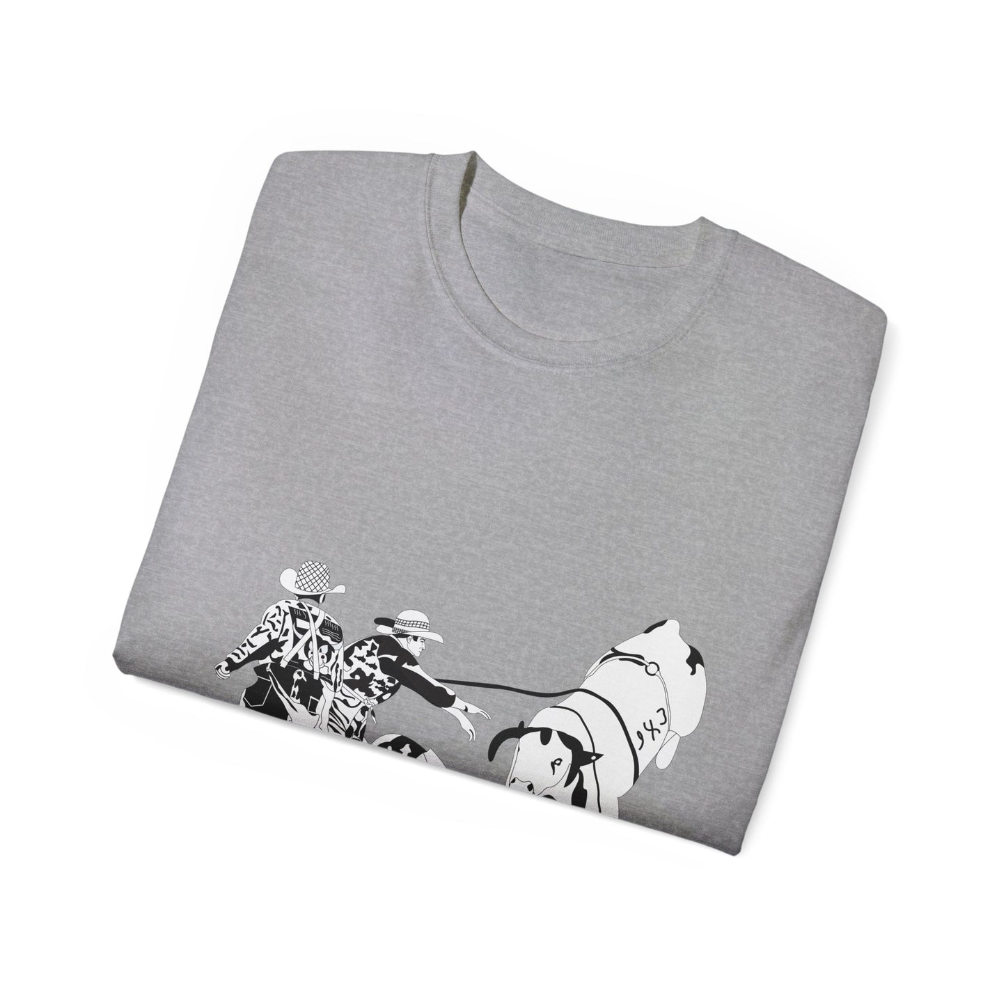 Unisex Ultra Cotton Tee - Clowns and Bull - BW