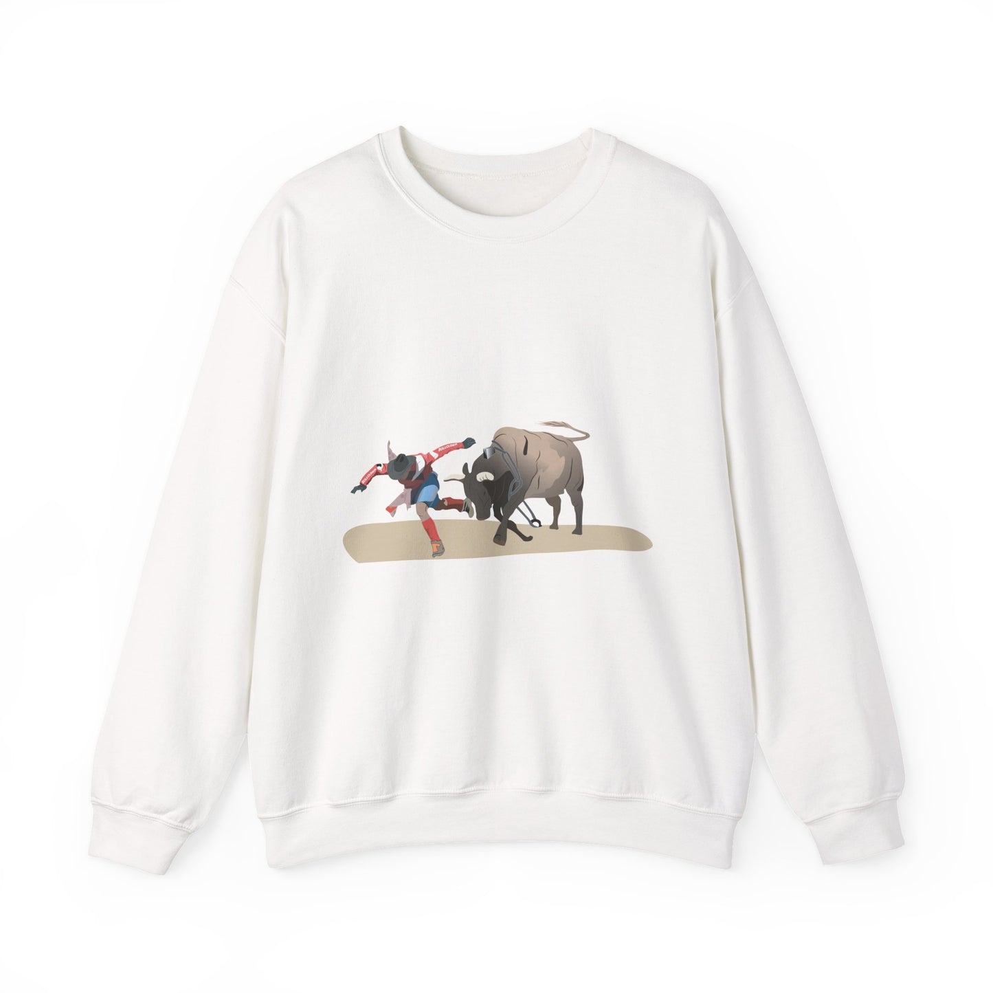 Crewneck Sweatshirt - Rodeo - Bull and Clown