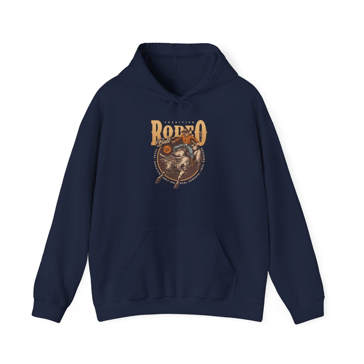 Unisex Hoodie - Tradition Rodeo Bull - Real Cowboys