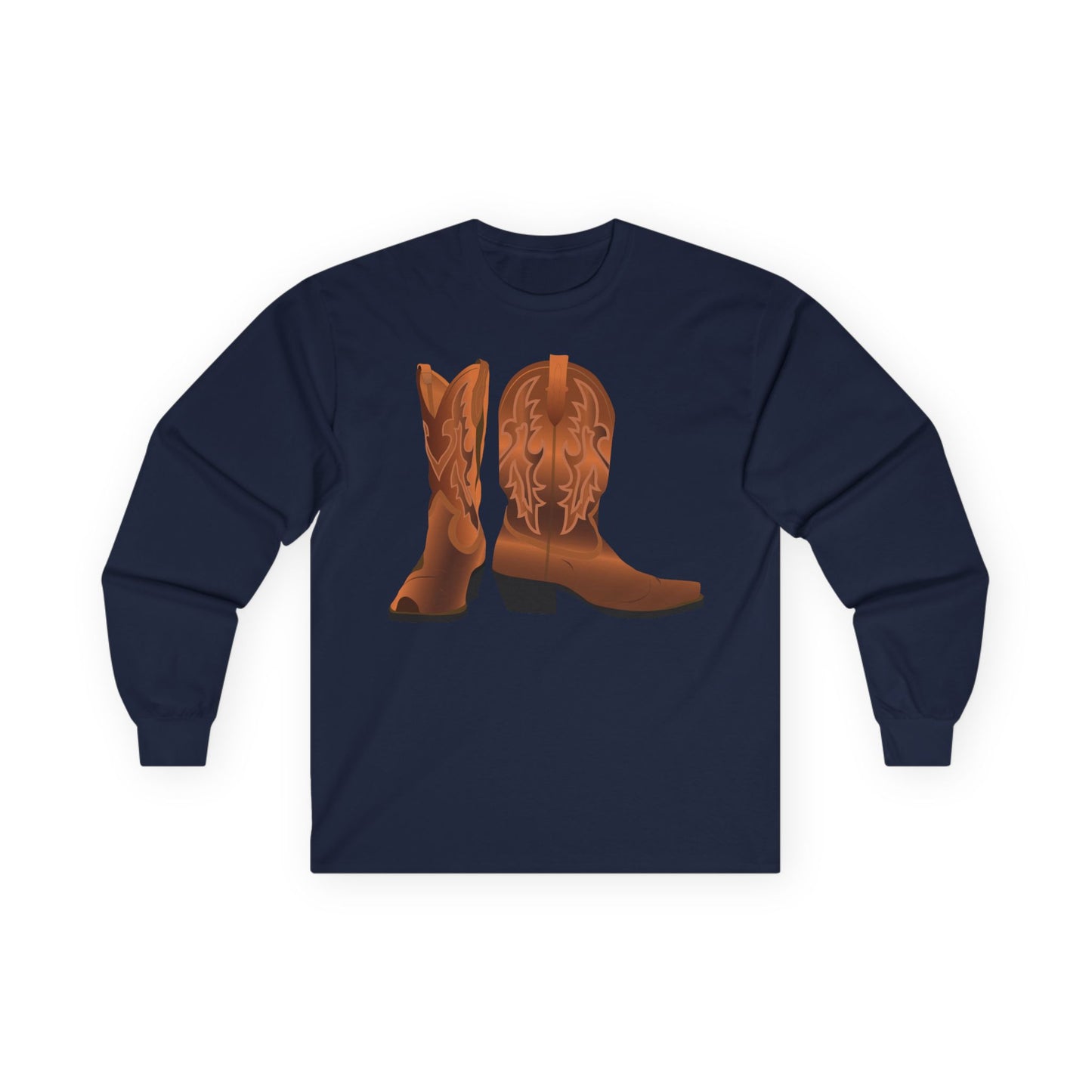 Unisex Ultra Cotton Long Sleeve Tee - Rodeo - Cowboy Boots