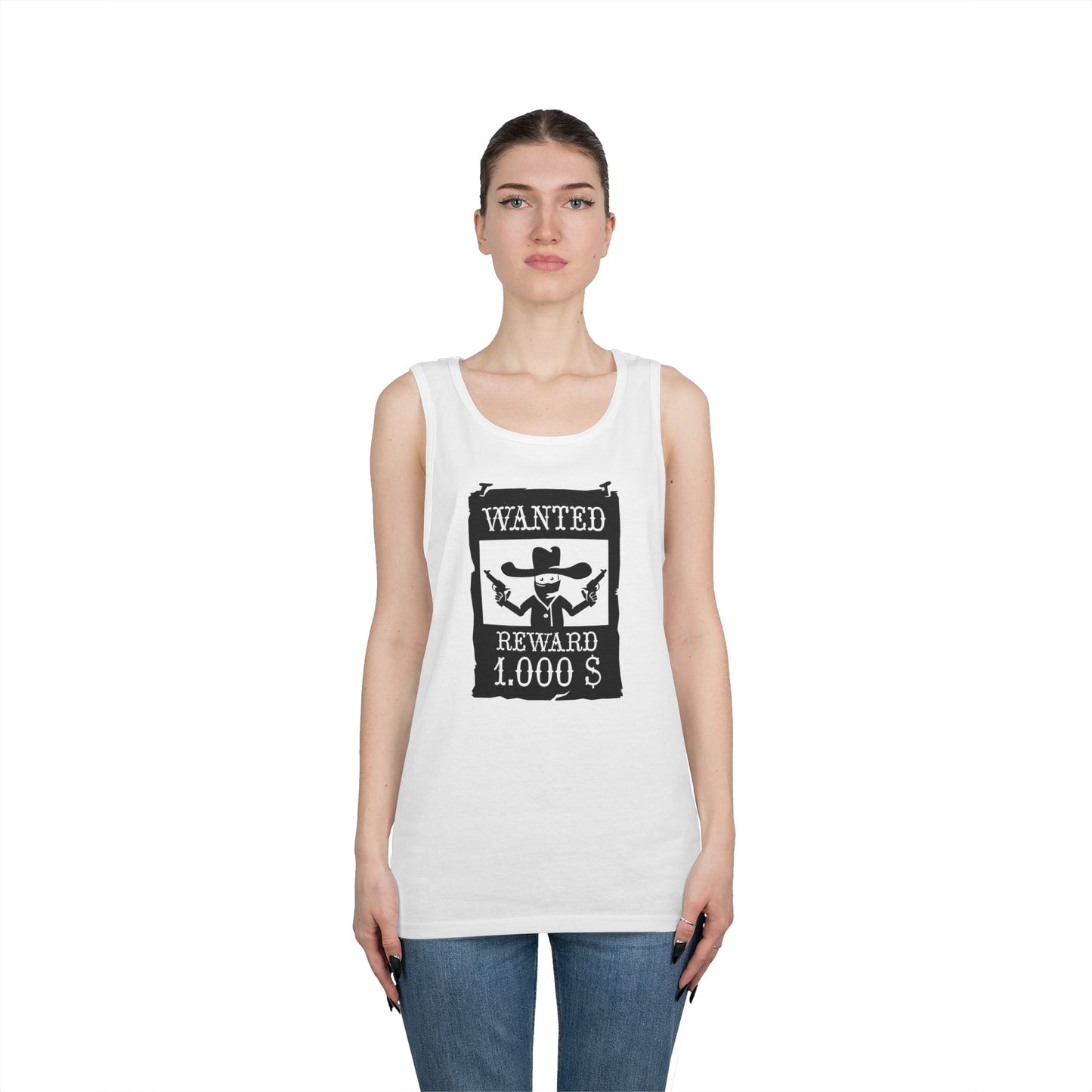 Unisex Heavy Cotton Tank Top - Wanted Poster X 300