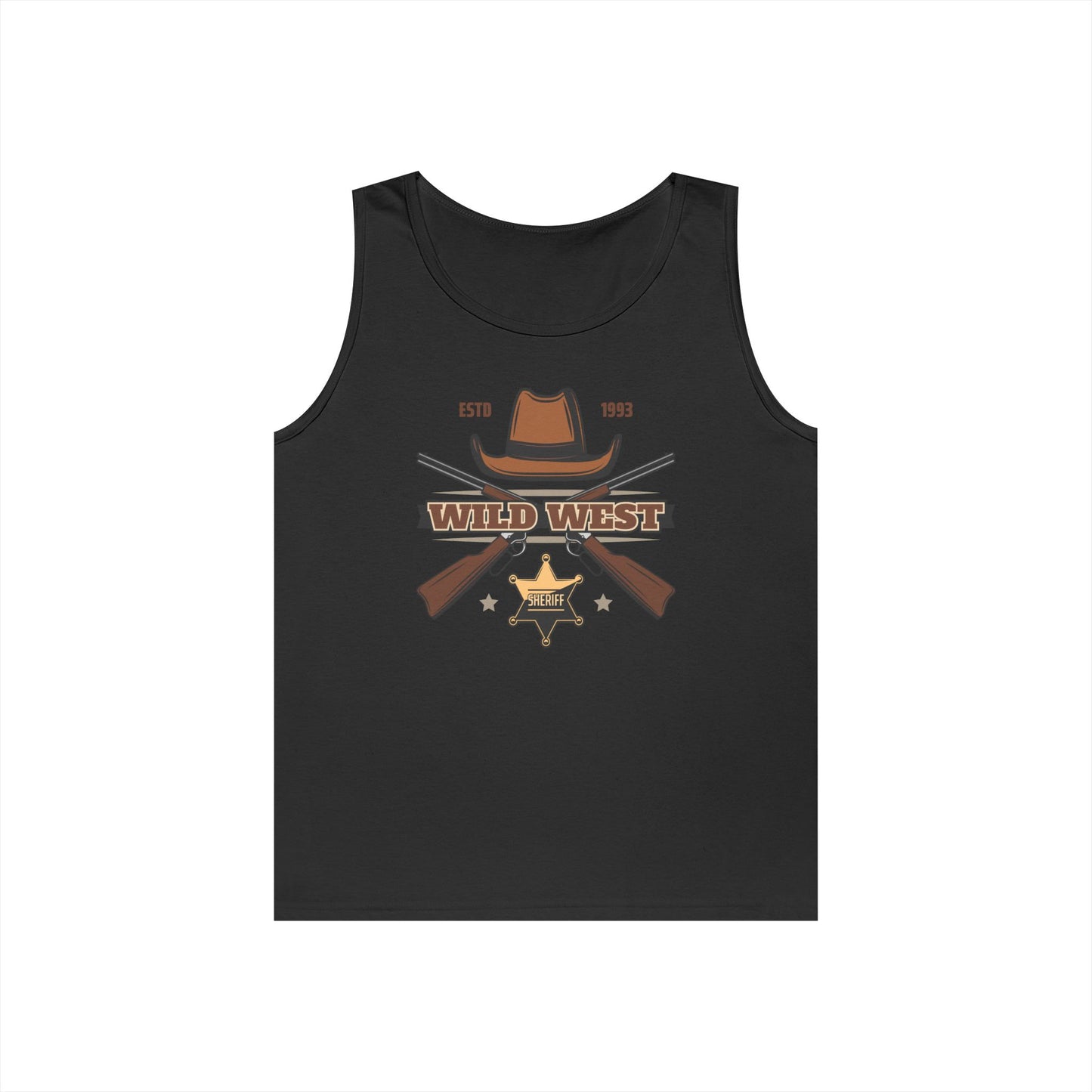 Unisex Heavy Cotton Tank Top - Wild West - Sheriff