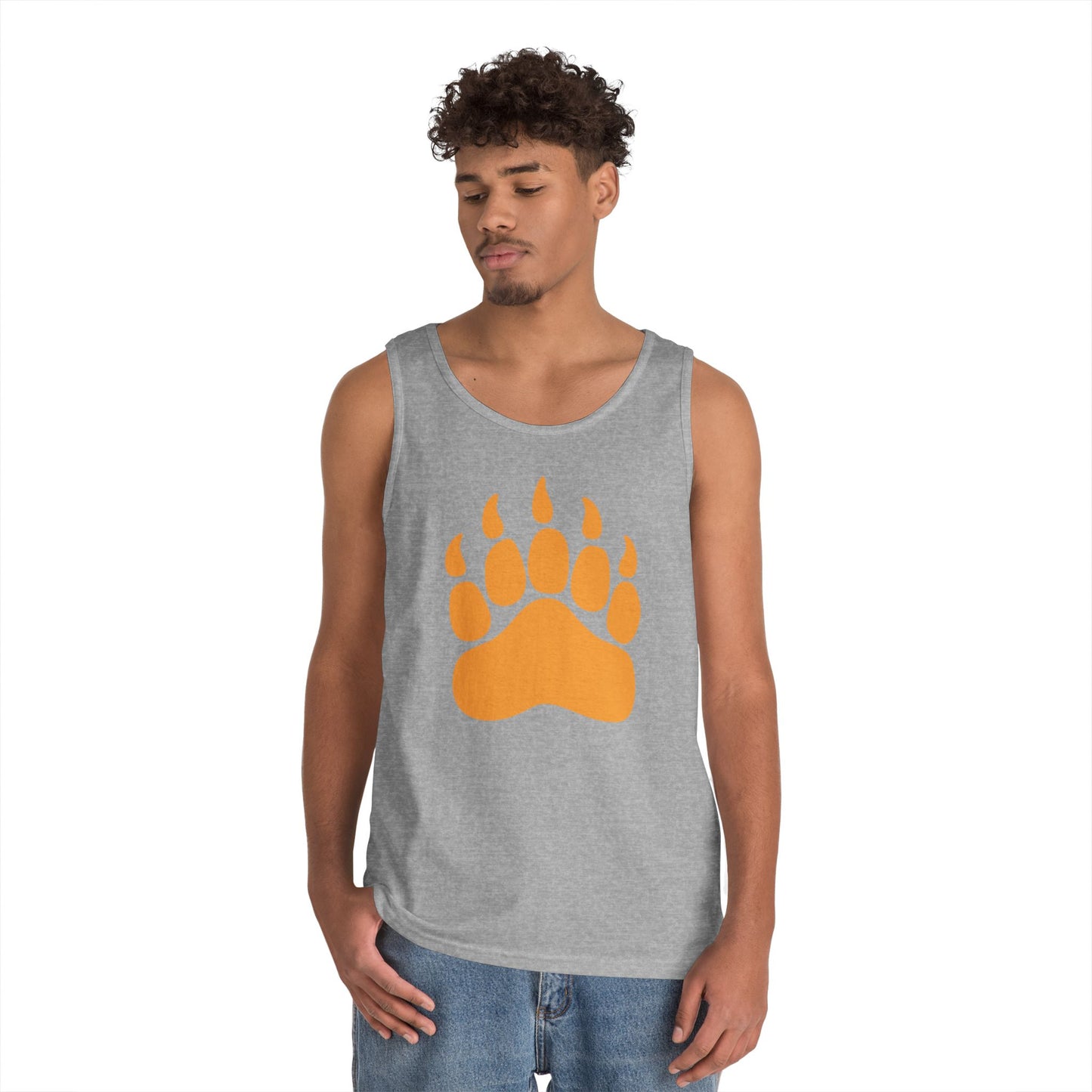 Unisex Heavy Cotton Tank Top - Bear Paw