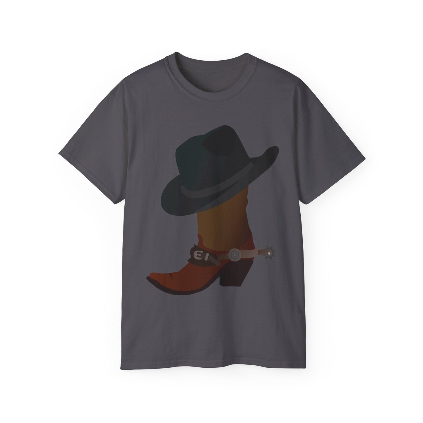 Unisex Ultra Cotton Tee - Rodeo - Boots and Hat and Spurs