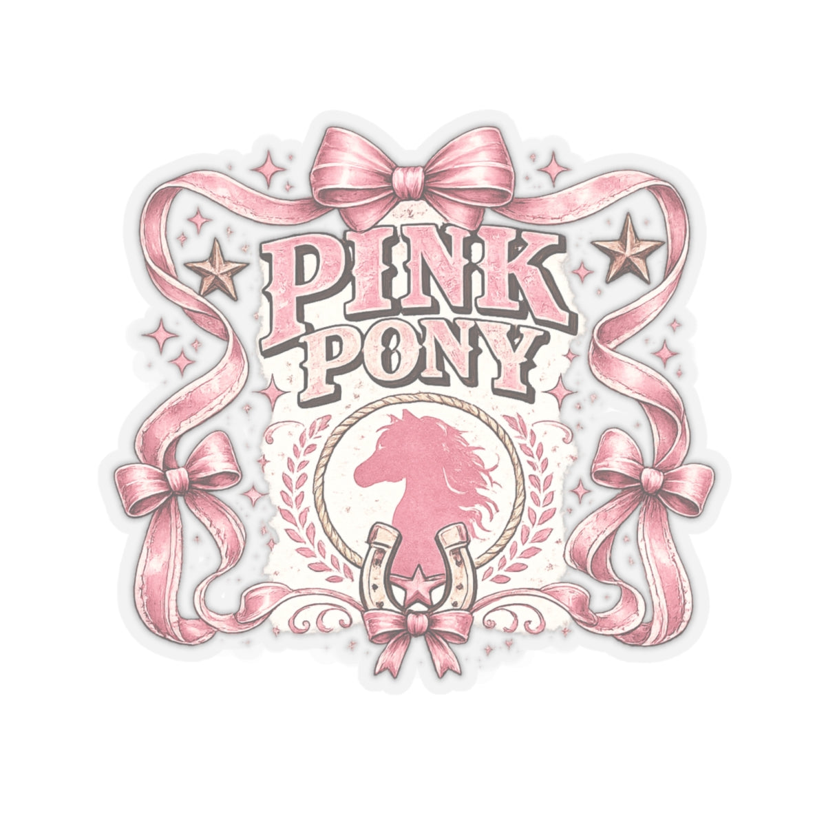 Kiss-Cut Sticker — Pink Pony Club