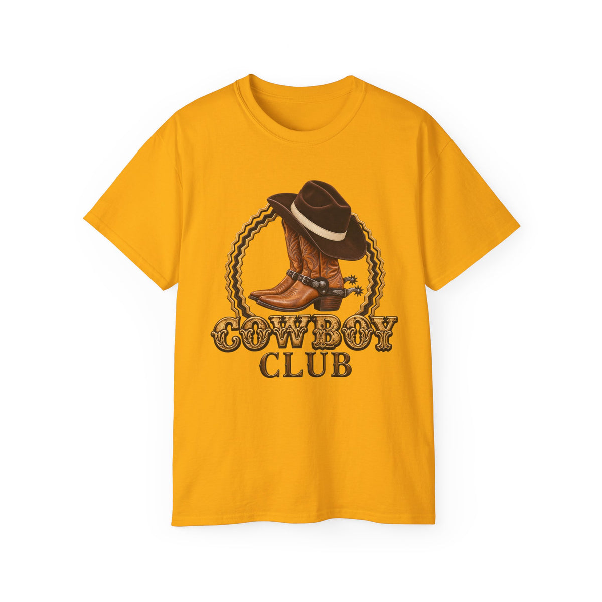 Unisex Ultra Cotton Tee - Cowboys - Cowboy Club - Color - 3D Transparent