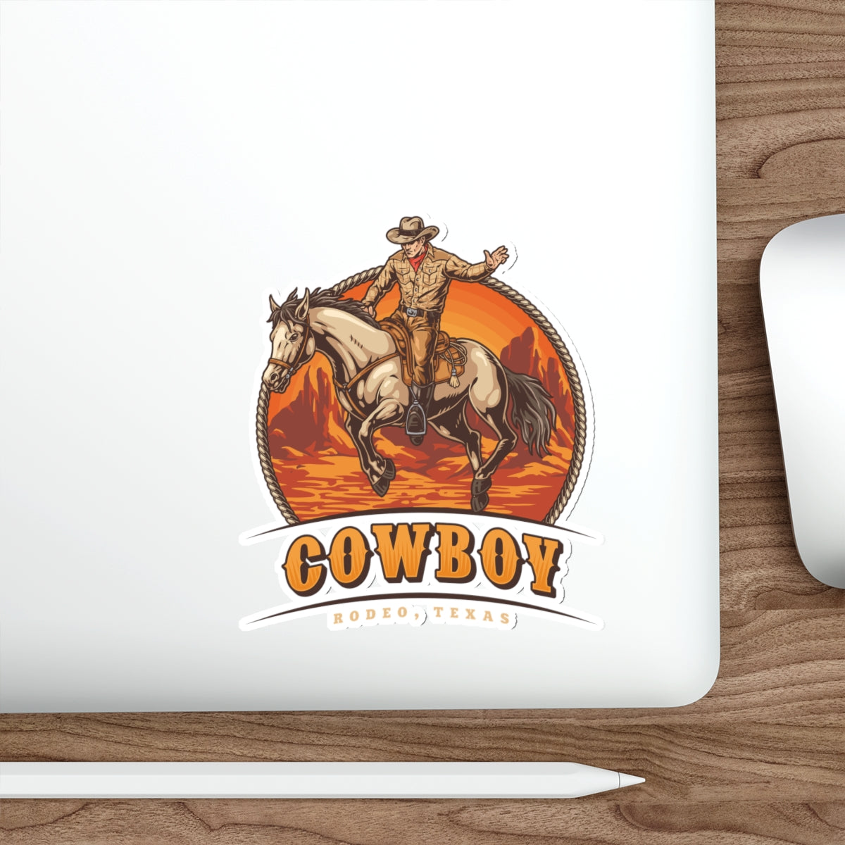 Die-cut stickers - Rodeo Cowboy - Texas