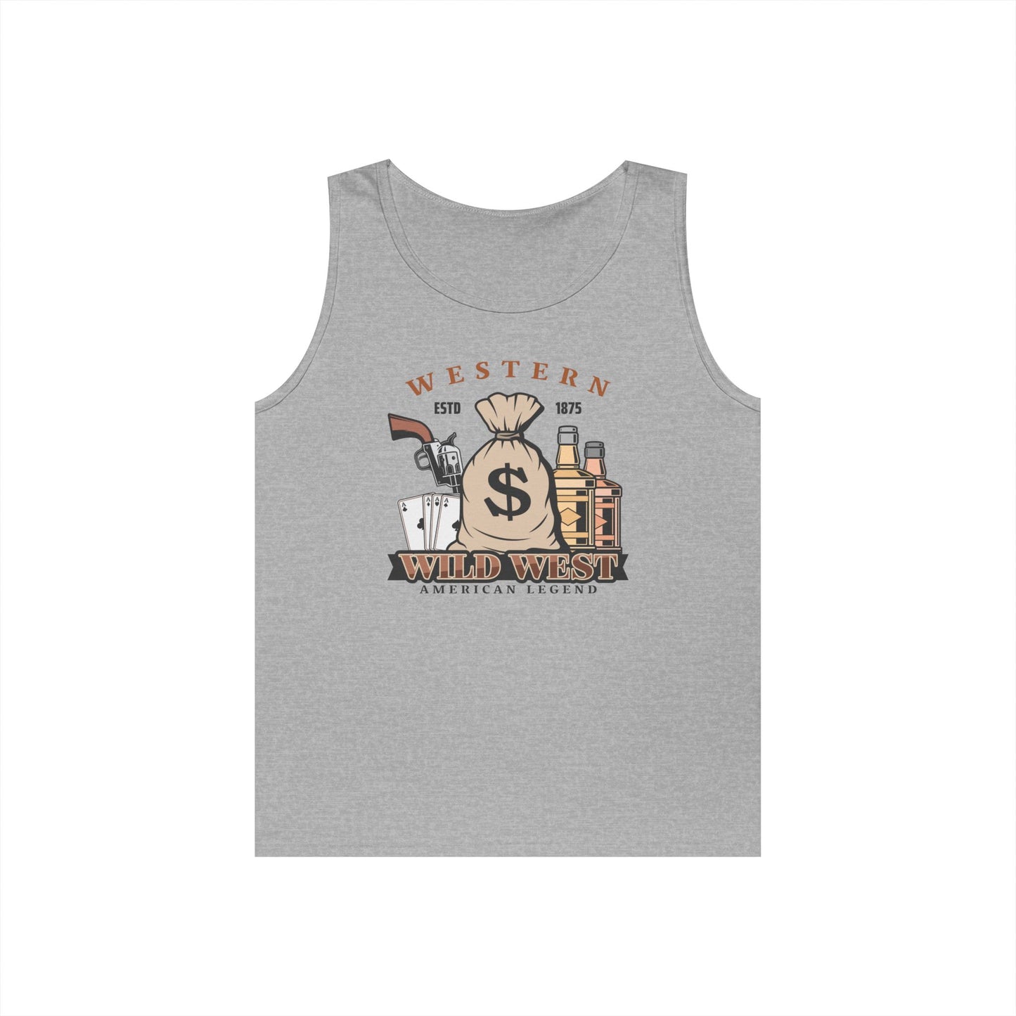 Unisex Heavy Cotton Tank Top - Western - Wild West - American Legend