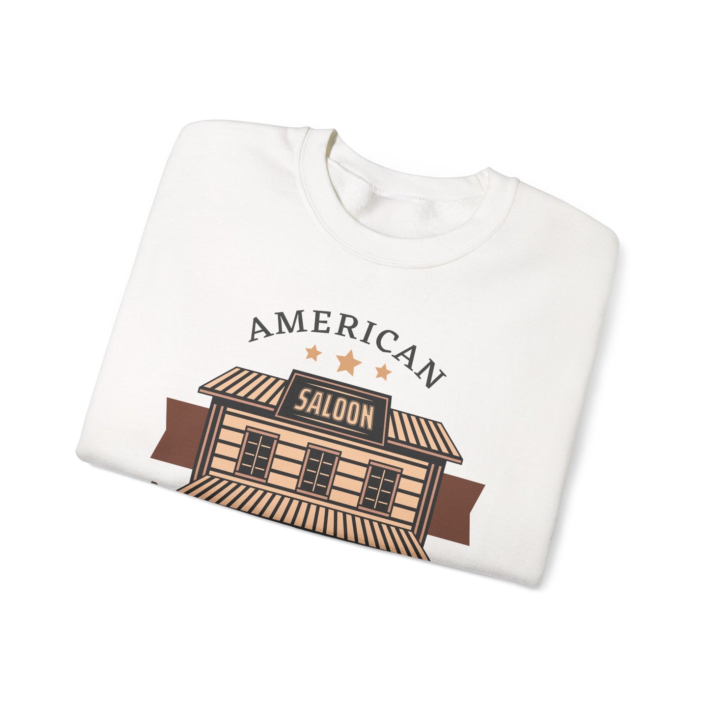 Crewneck Sweatshirt - American Cowboy - Saloon - Wild West