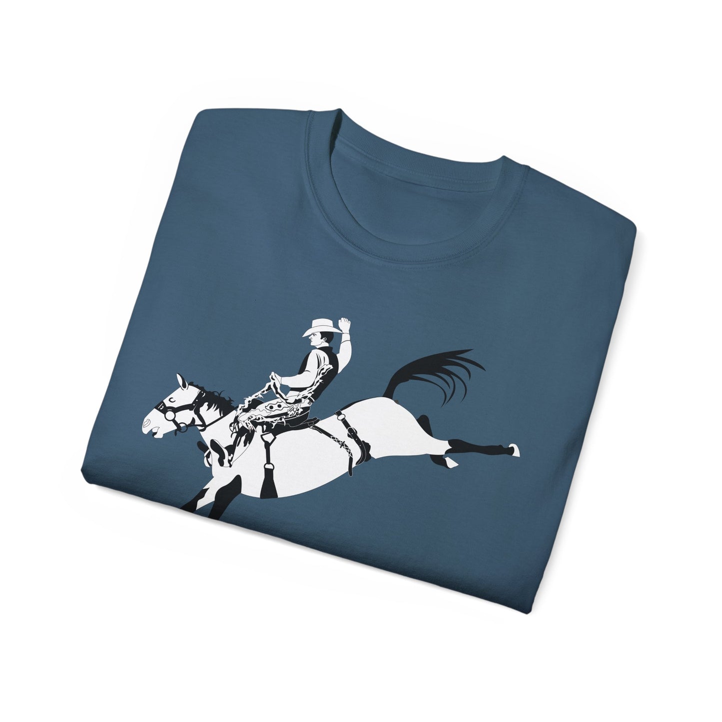 Unisex Ultra Cotton Tee - Cowboy - Bronco Buster - BW