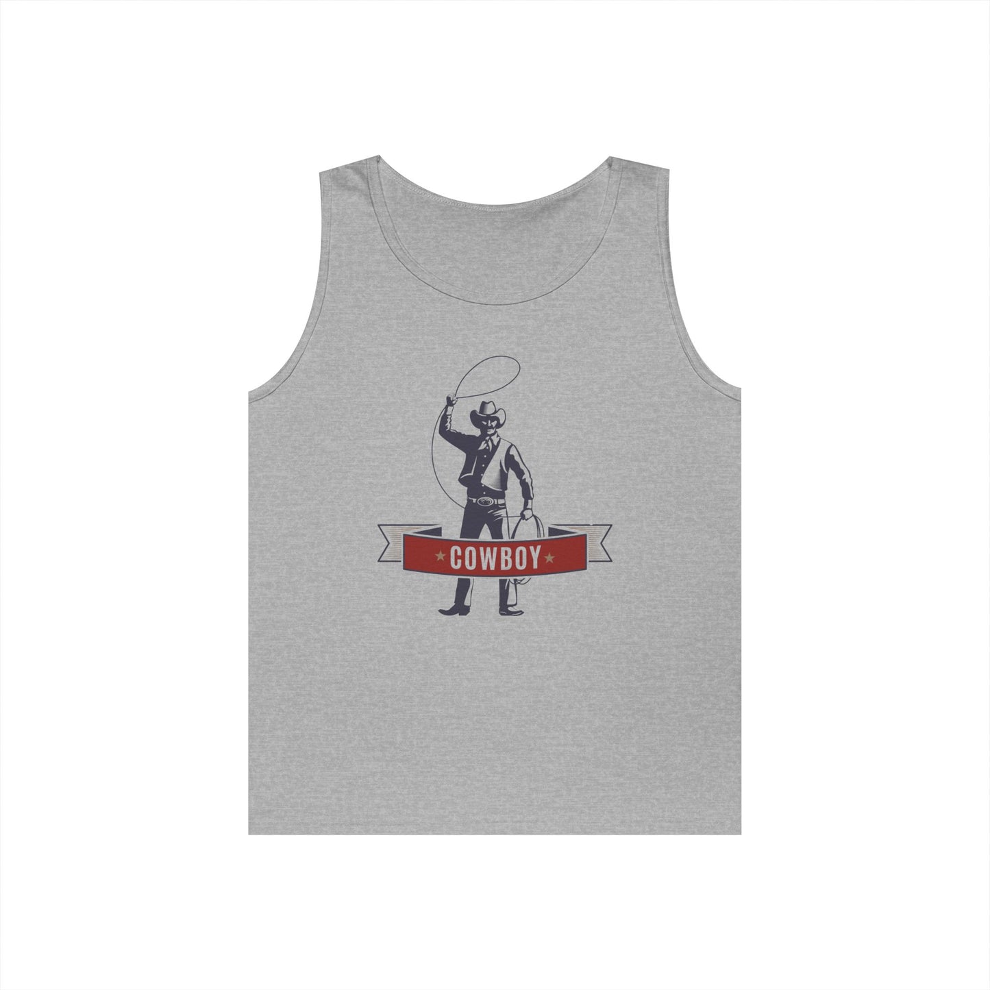 Unisex Heavy Cotton Tank Top - Cowboy - The Wild West