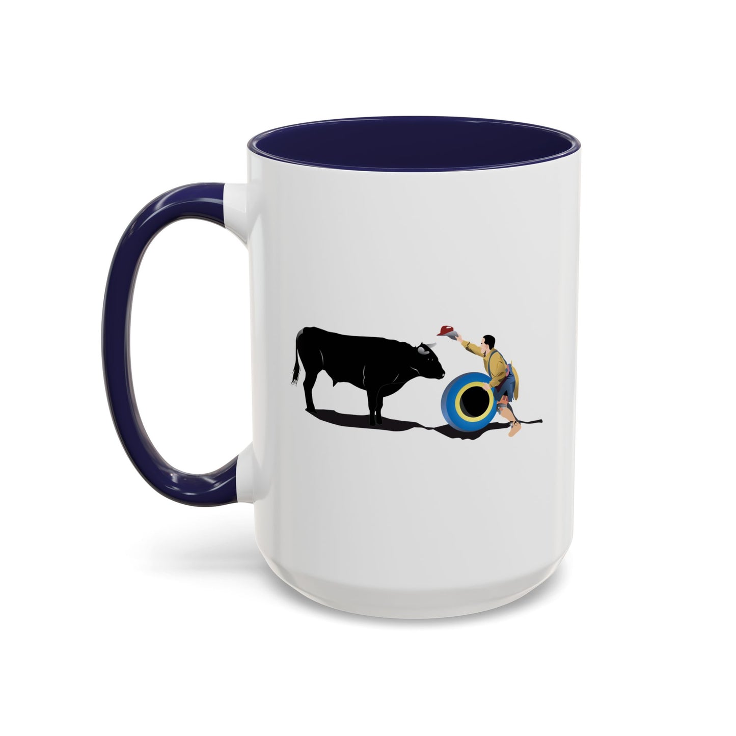 Accent Coffee Mug (11, 15oz) - Clown and Bull