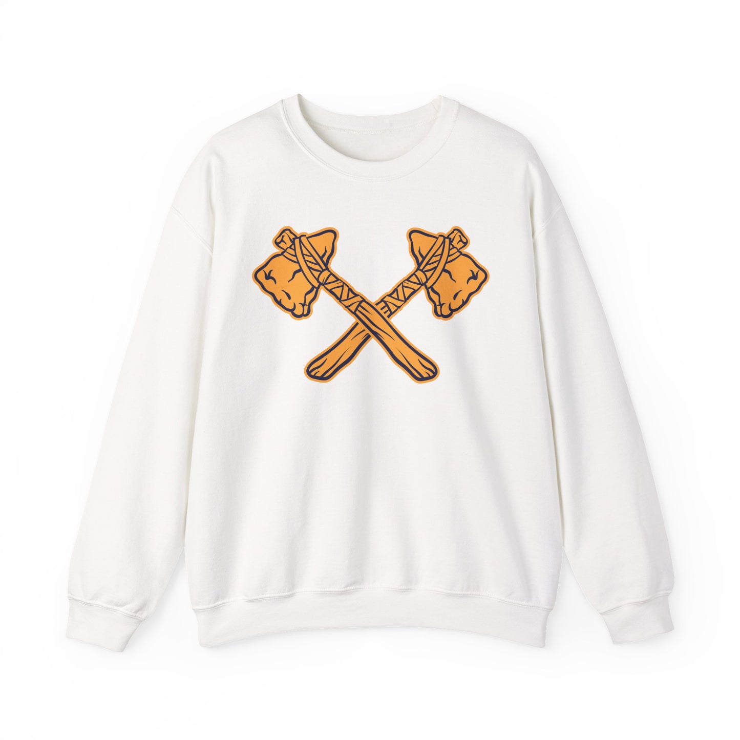 Crewneck Sweatshirt - Crossed Tomahawks