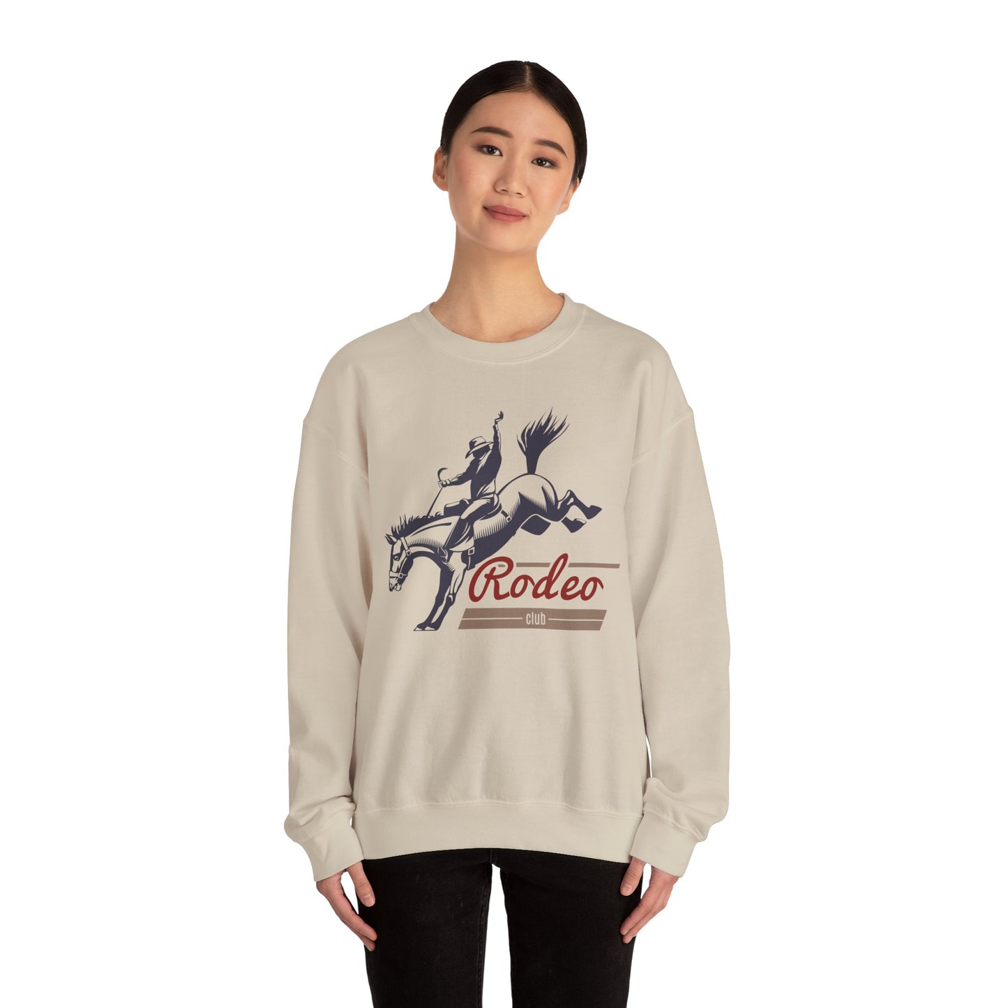 Crewneck Sweatshirt - Western Cowboy - Rodeo Club