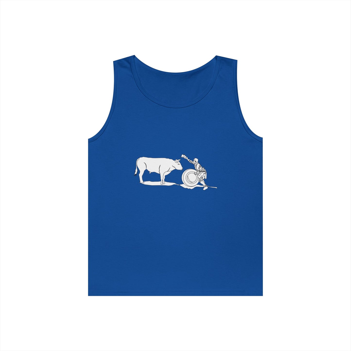 Unisex Heavy Cotton Tank Top - Clown and Bull - LA