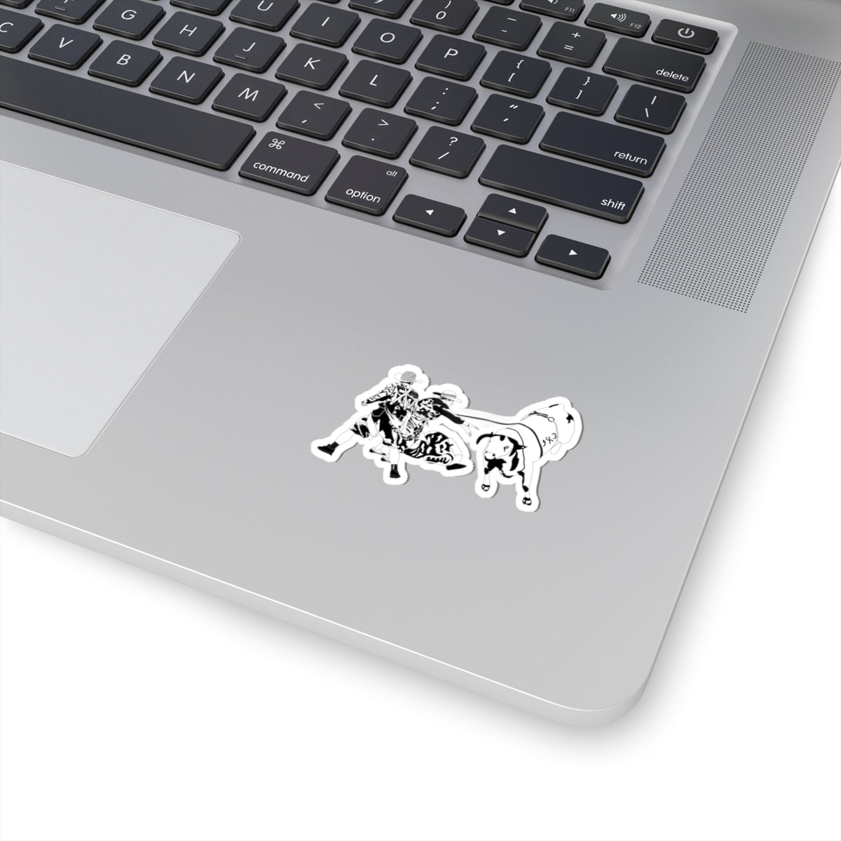 Kiss-Cut Stickers - Clowns and Bull - BW
