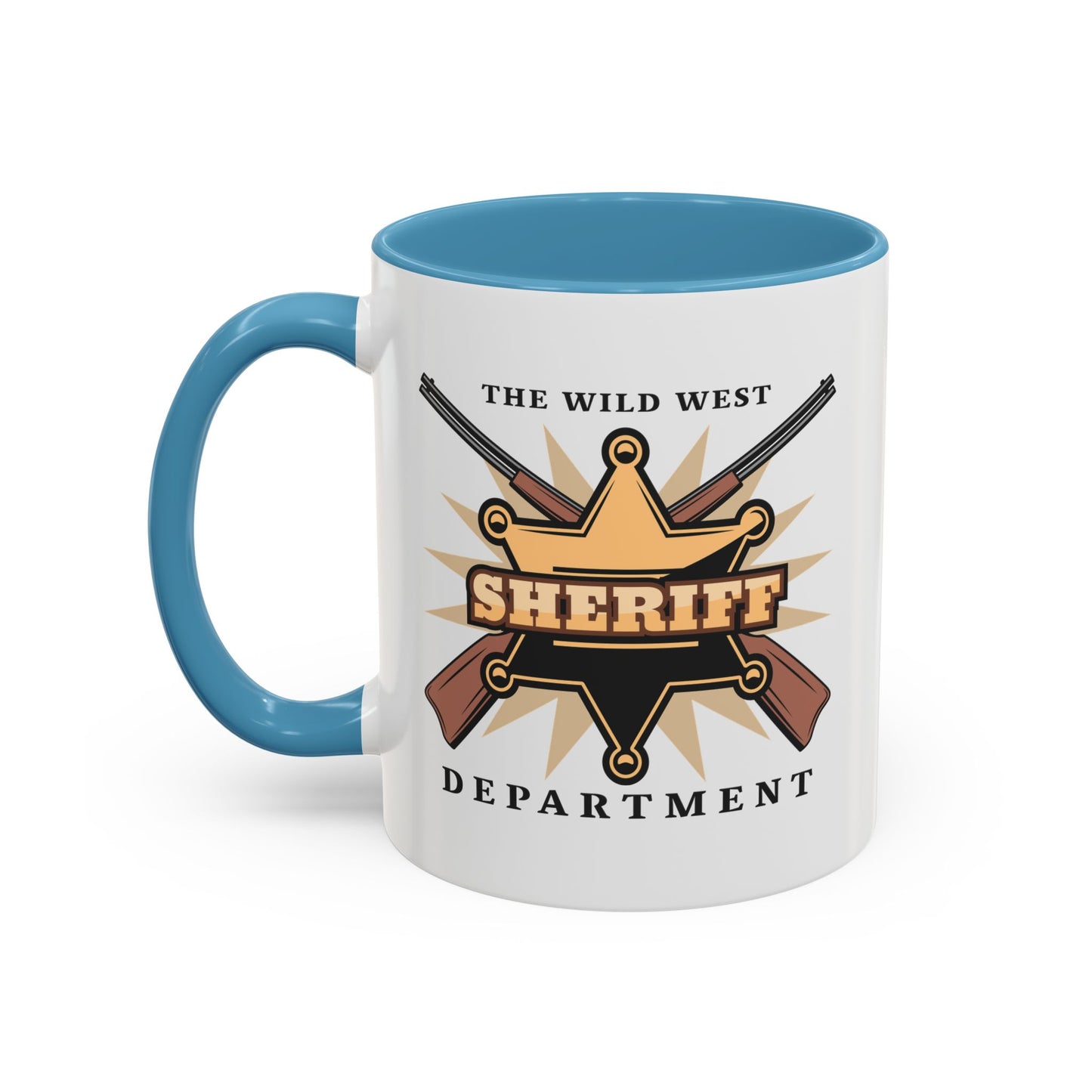 Accent Coffee Mug (11, 15oz) - Western Cowboy - The Wild West - Sheriff Department