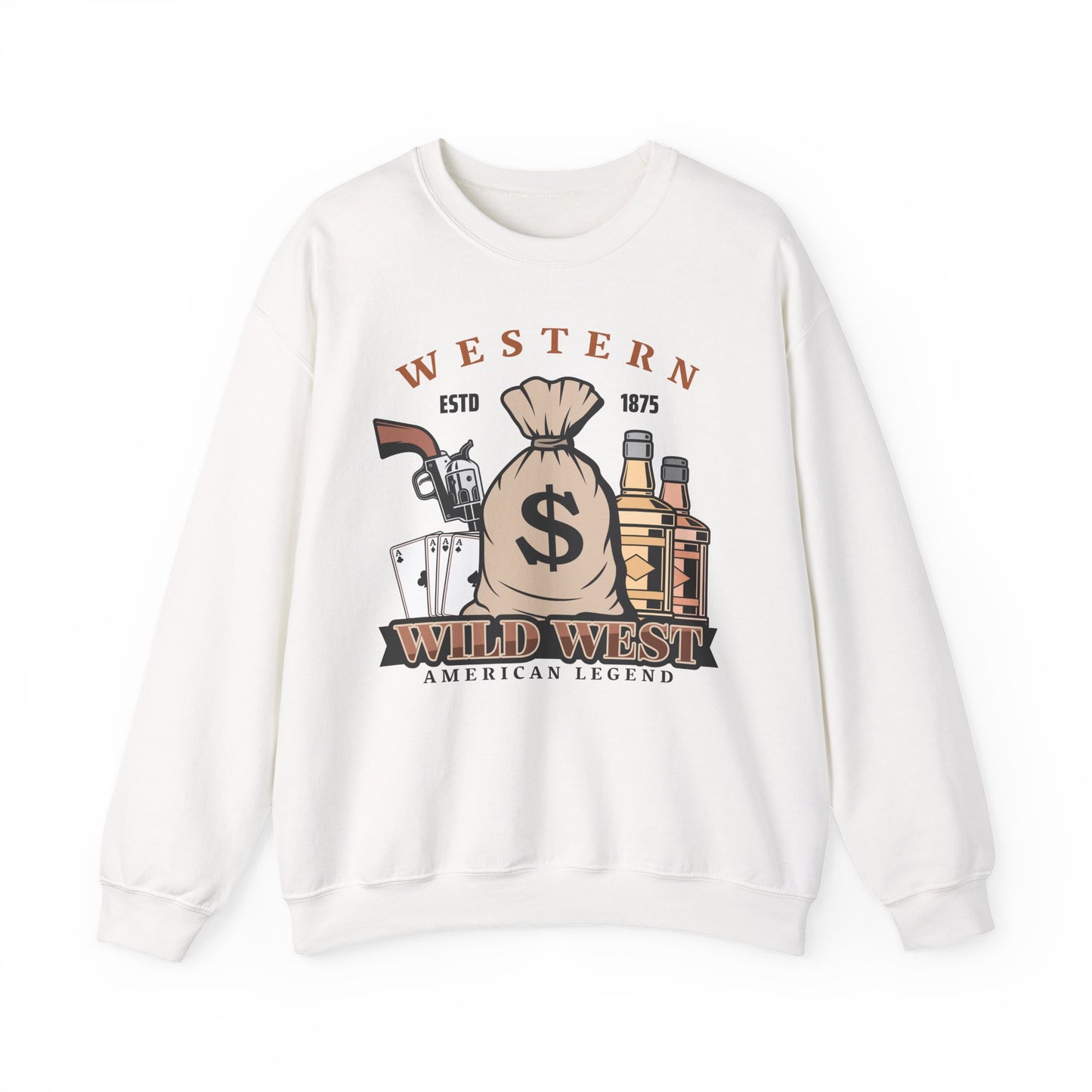 Crewneck Sweatshirt - Western - Wild West - American Legend