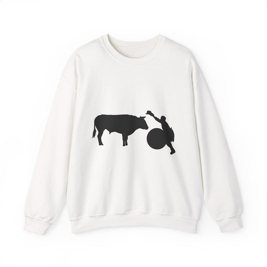 Crewneck Sweatshirt - Clown and Bull - Silhouette - V2